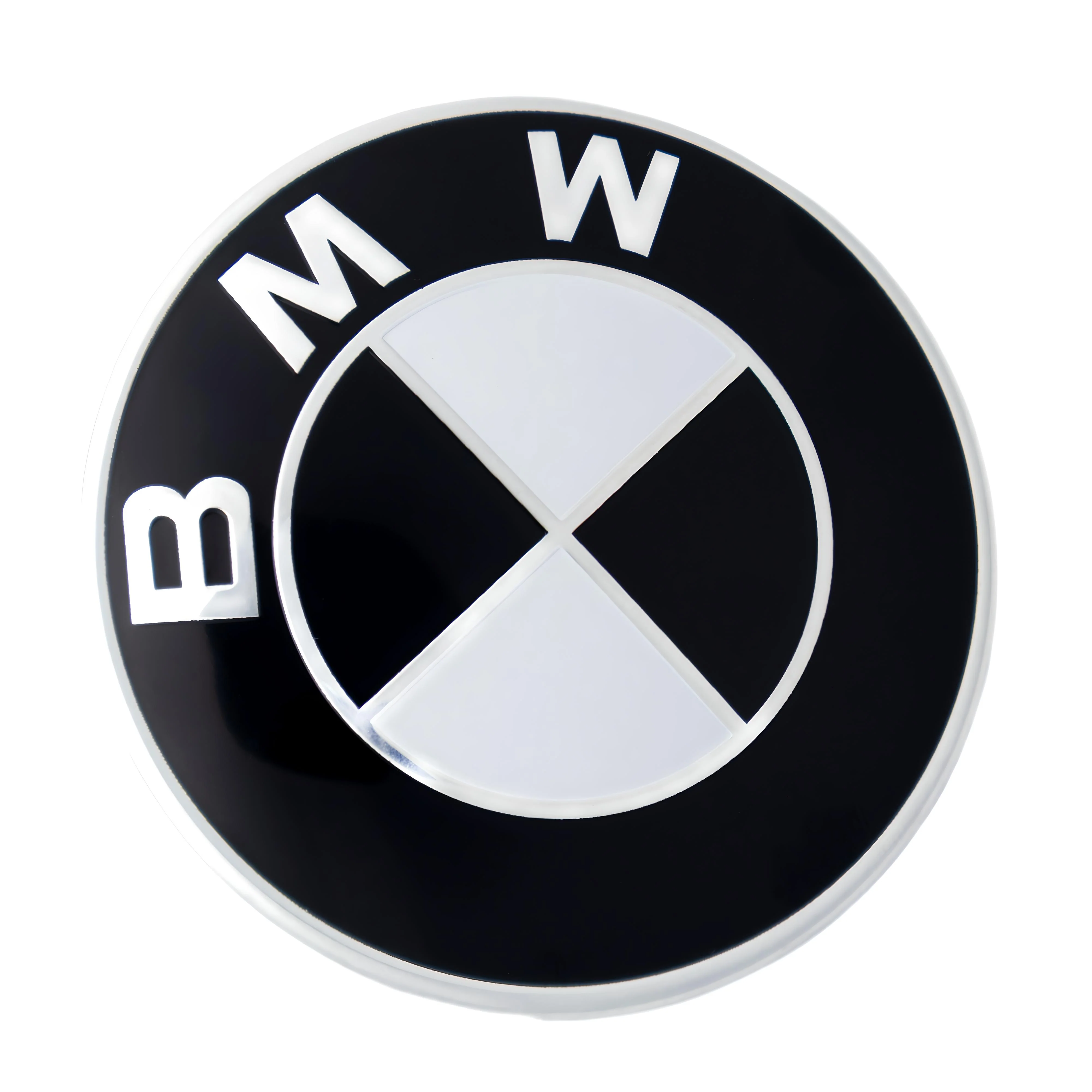 BMW Badge | Black & White – high-quality car emblem, wheel cap, steering wheel badge or accessory from CarluxParts