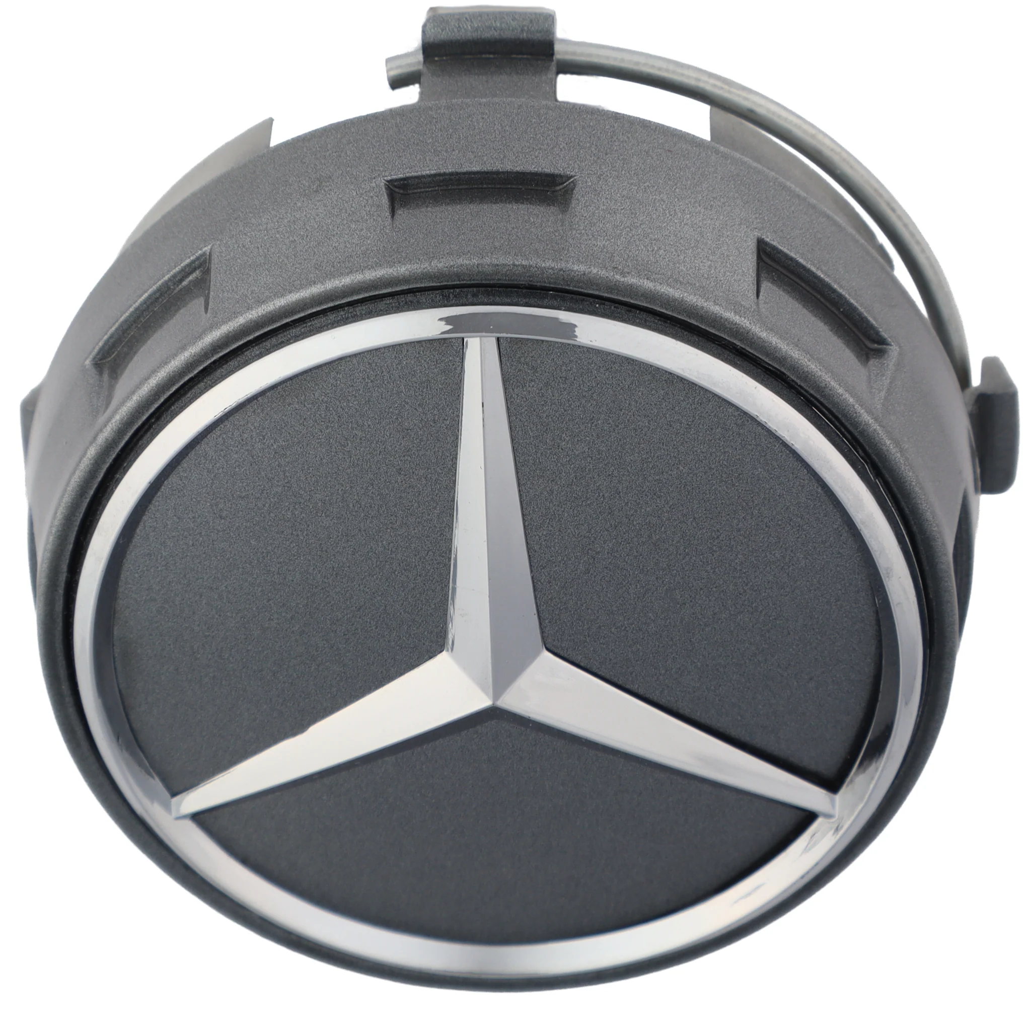 Mercedes Elevated Hub Caps | Titanium Gray – high-quality car emblem, wheel cap, steering wheel badge or accessory from CarluxParts