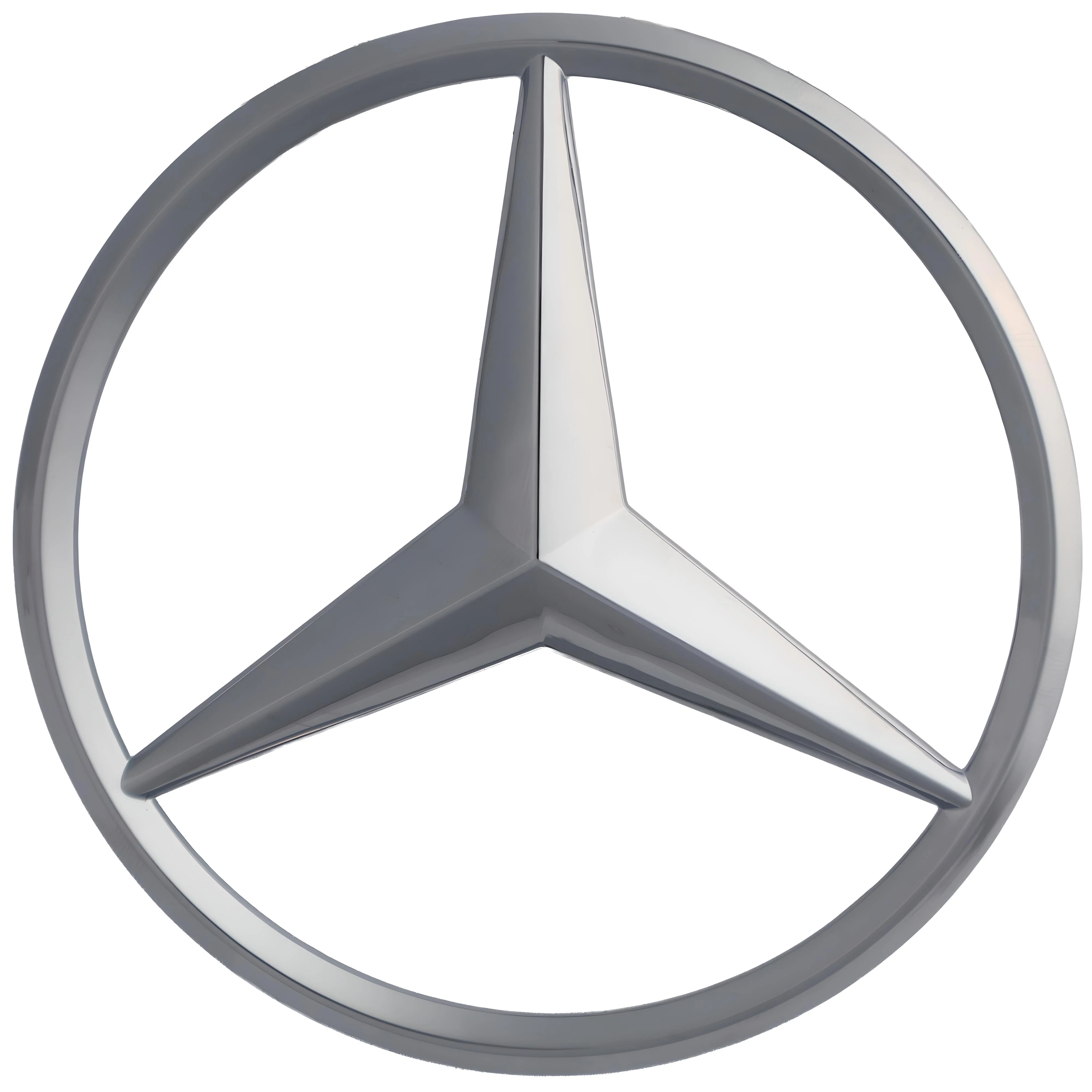 Mercedes Trunk Emblem | Chrome Silver – high-quality car emblem, wheel cap, steering wheel badge or accessory from CarluxParts