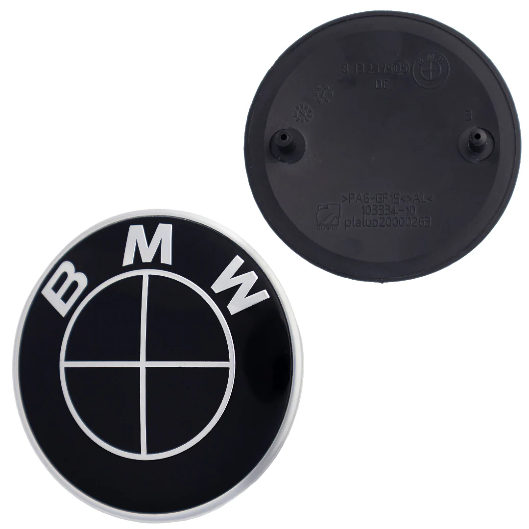 BMW Badge | Full Black – high-quality car emblem, wheel cap, steering wheel badge or accessory from CarluxParts
