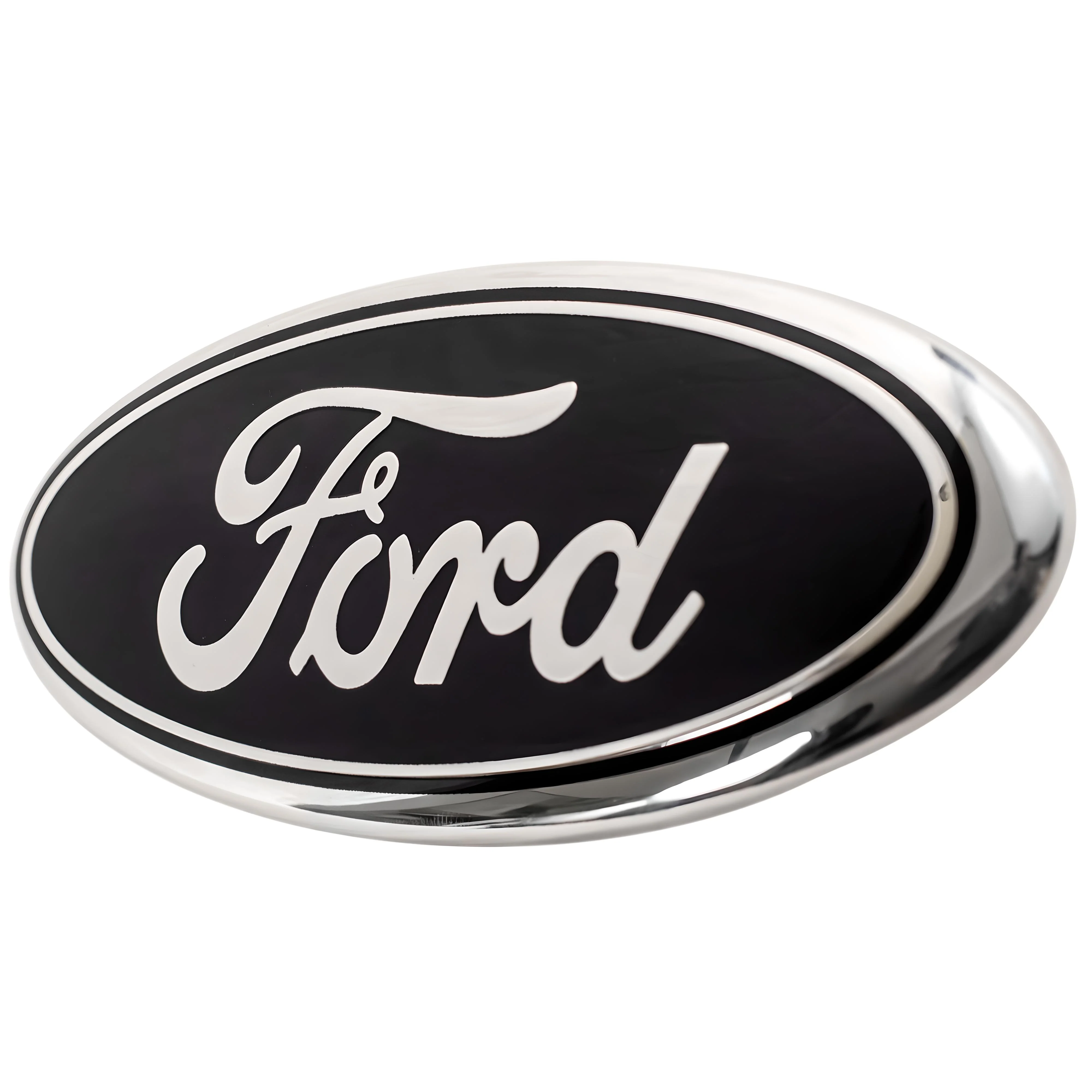 Ford Emblem Overlay | Silver Black – high-quality car emblem, wheel cap, steering wheel badge or accessory from CarluxParts
