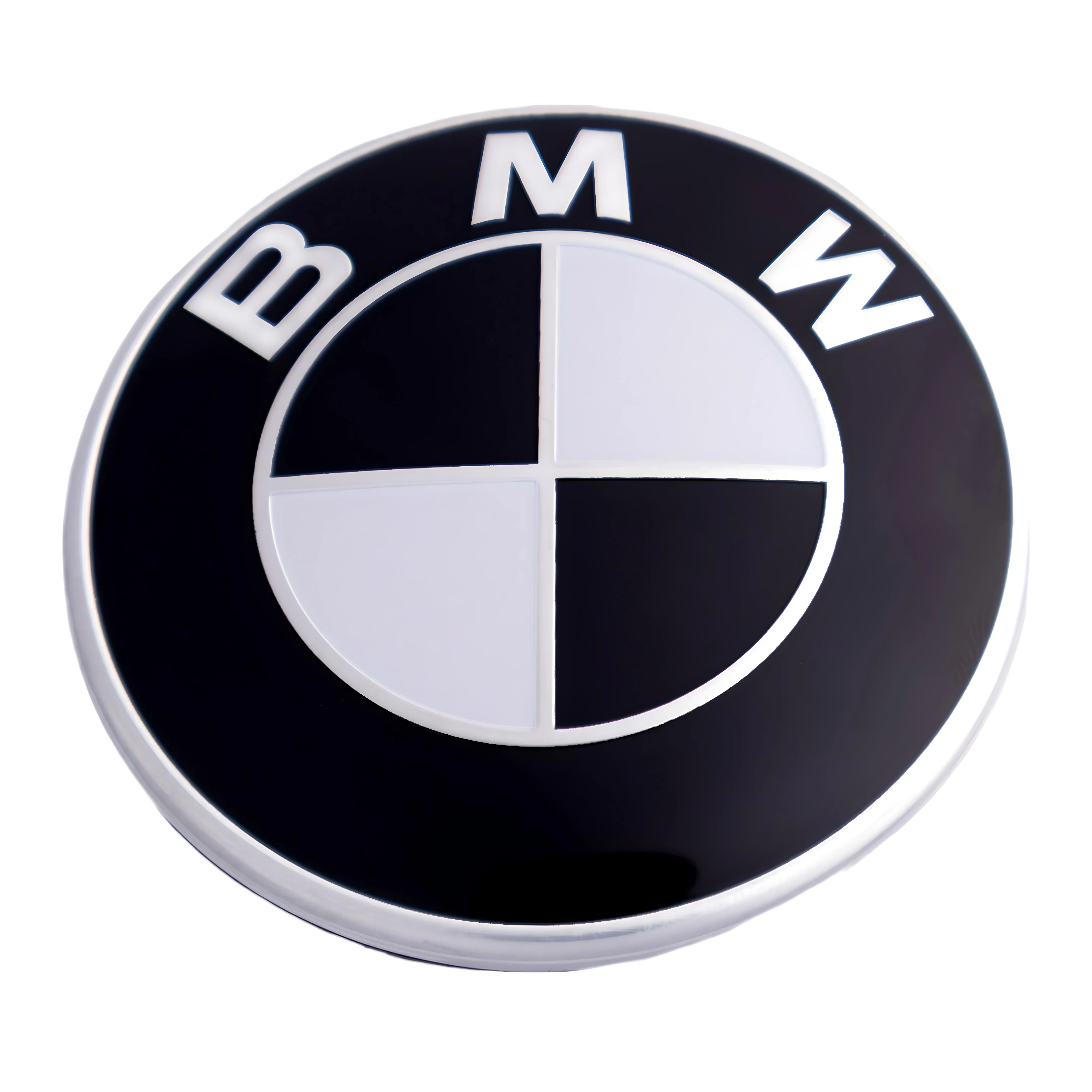 BMW Badge | Black & White – high-quality car emblem, wheel cap, steering wheel badge or accessory from CarluxParts