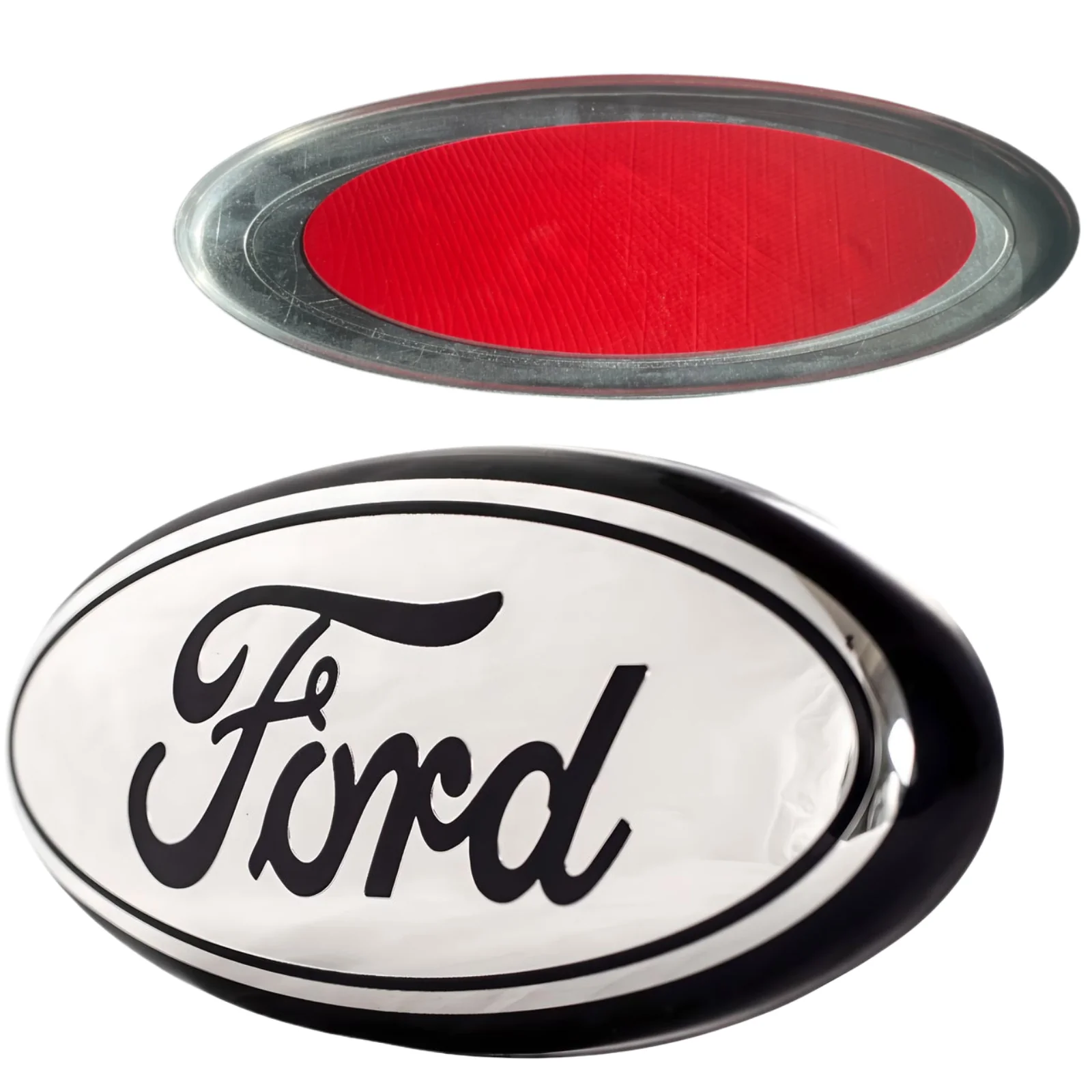 Ford Emblem Overlay | Chrome – high-quality car emblem, wheel cap, steering wheel badge or accessory from CarluxParts