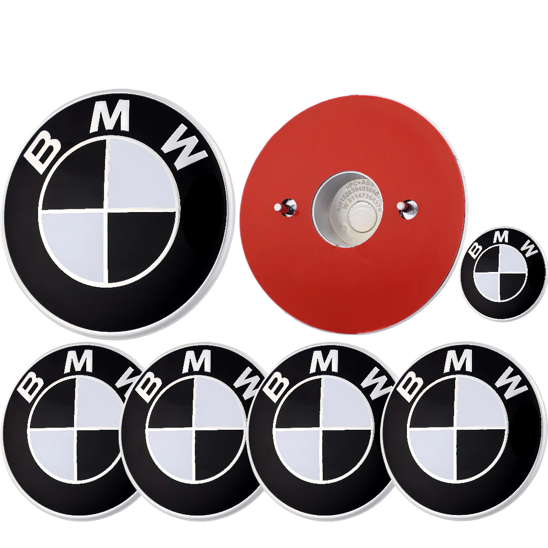 BMW Badge | Black & White – high-quality car emblem, wheel cap, steering wheel badge or accessory from CarluxParts