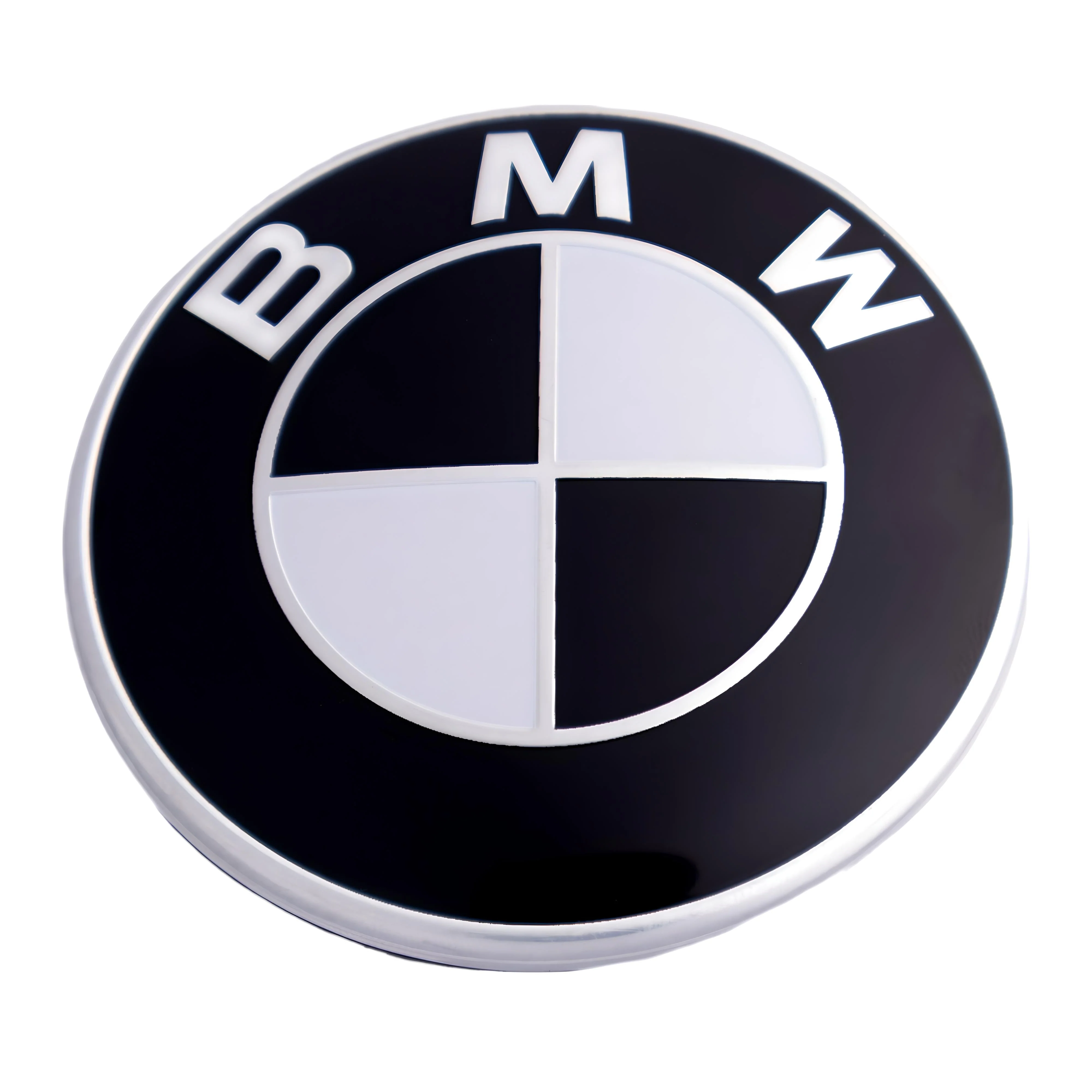 BMW Badge | Black & White – high-quality car emblem, wheel cap, steering wheel badge or accessory from CarluxParts