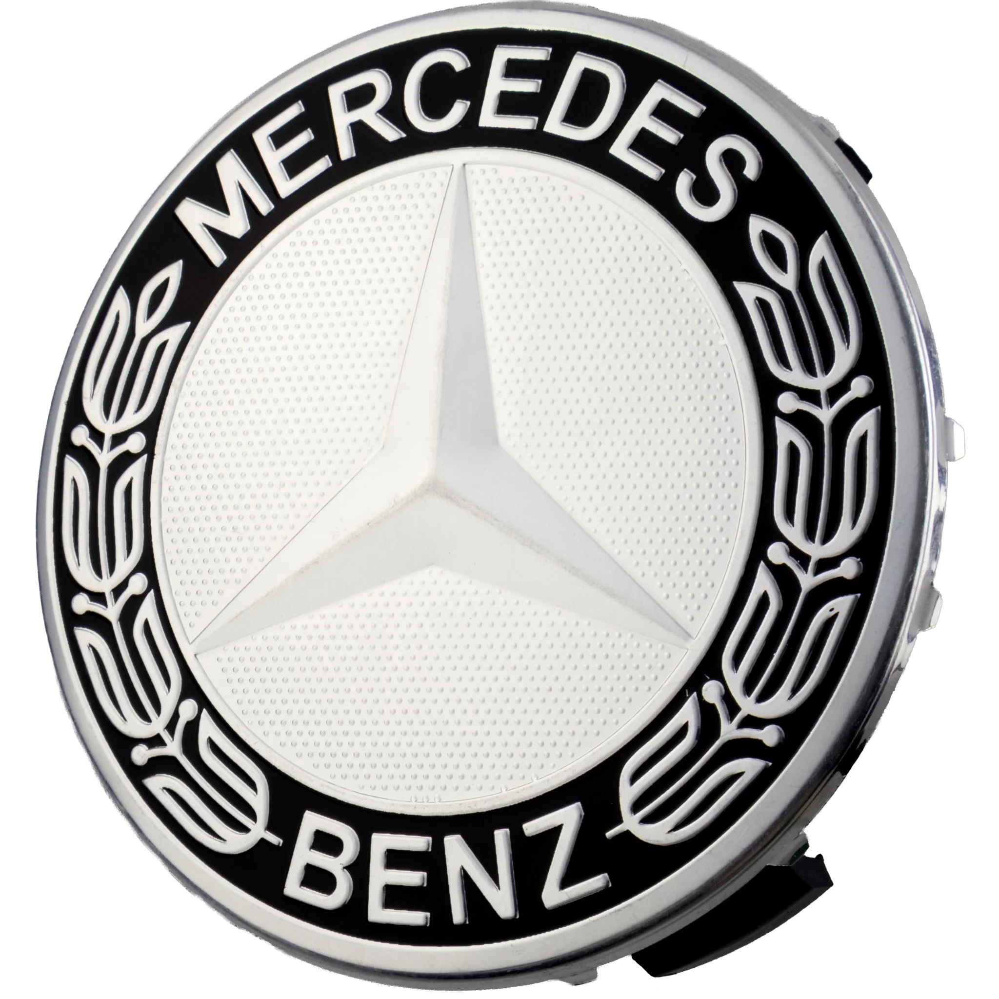 Mercedes Hub Caps | Shadow Platinum – high-quality car emblem, wheel cap, steering wheel badge or accessory from CarluxParts