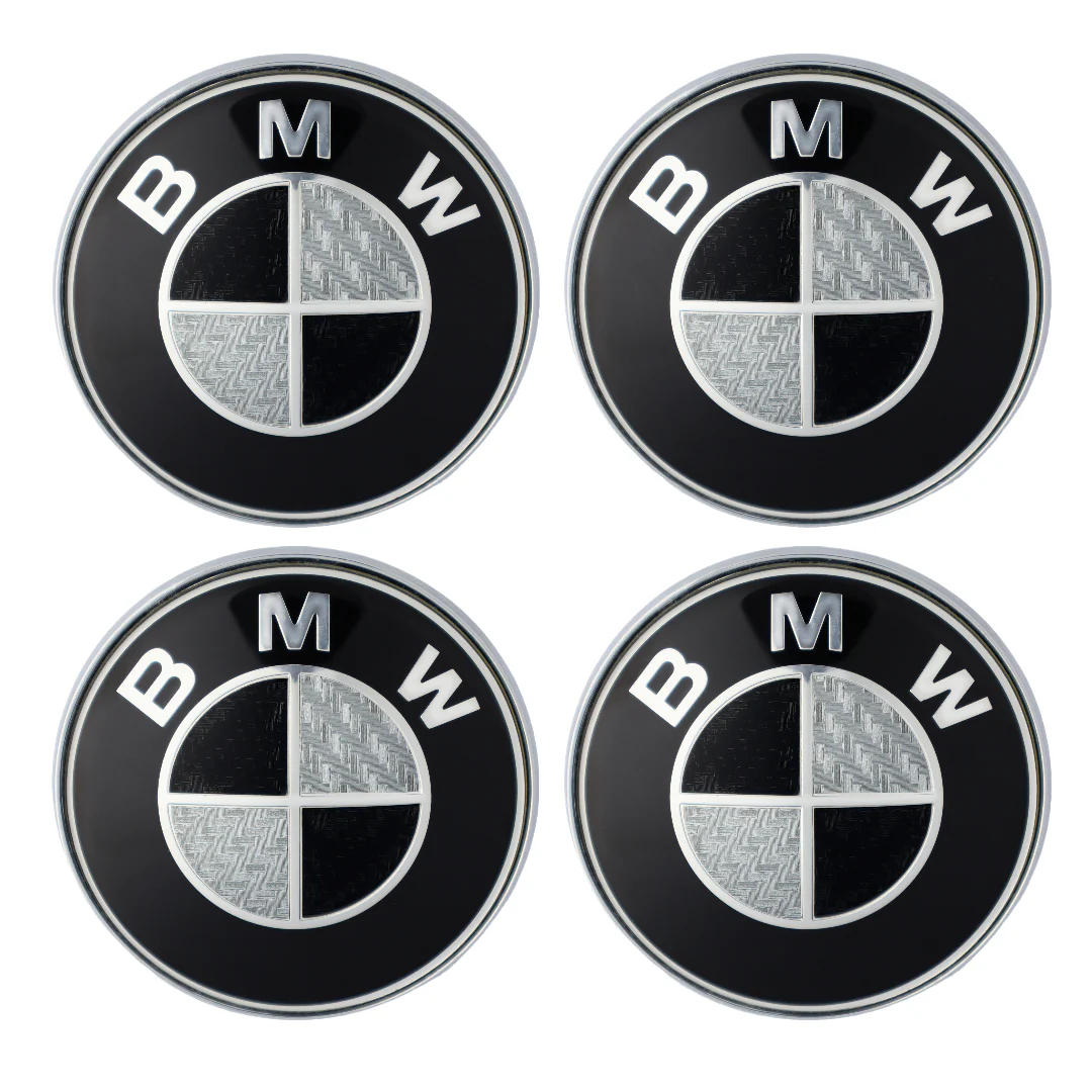 BMW Badge | Black & Grey – high-quality car emblem, wheel cap, steering wheel badge or accessory from CarluxParts