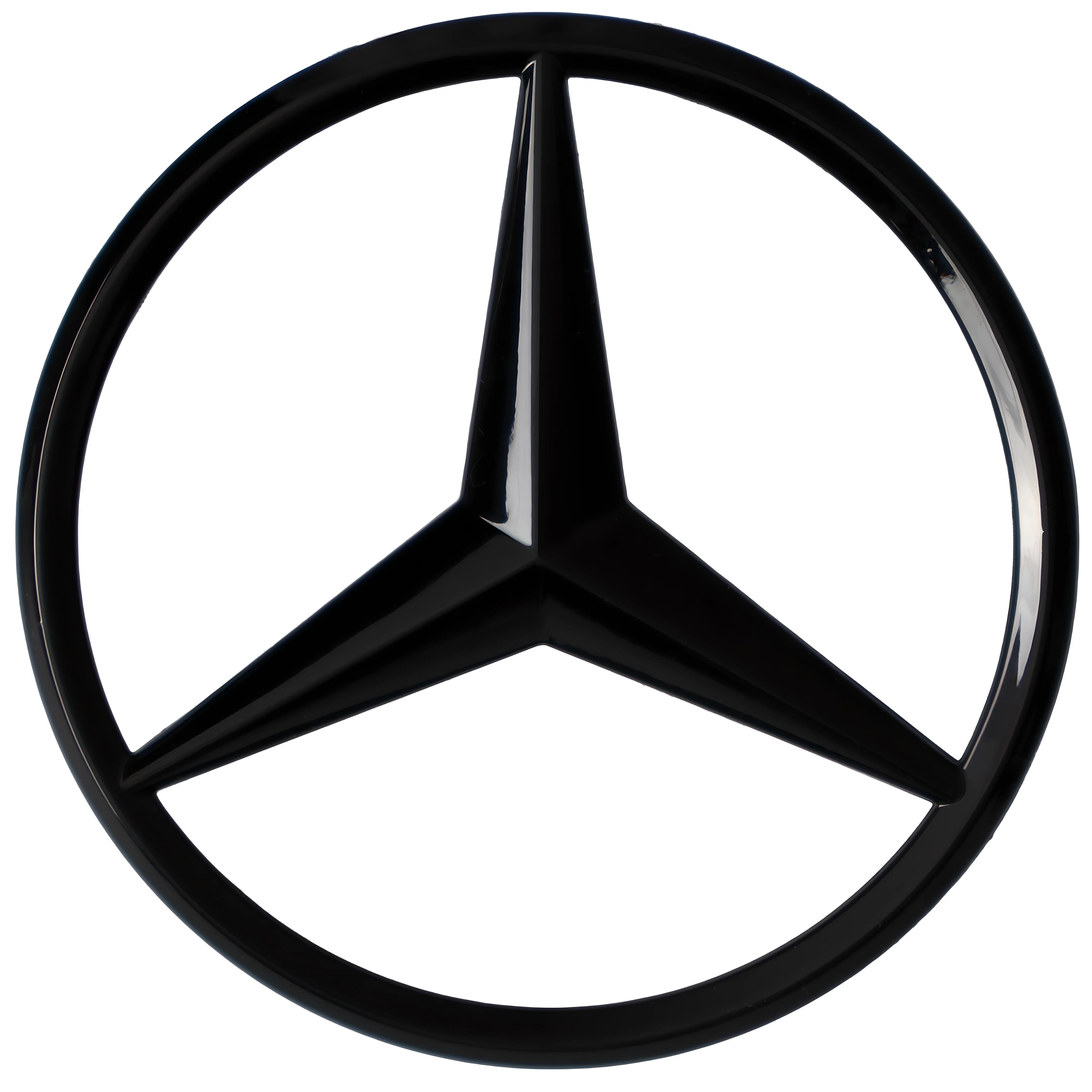 Mercedes Trunk Emblem | Gloss Black – high-quality car emblem, wheel cap, steering wheel badge or accessory from CarluxParts