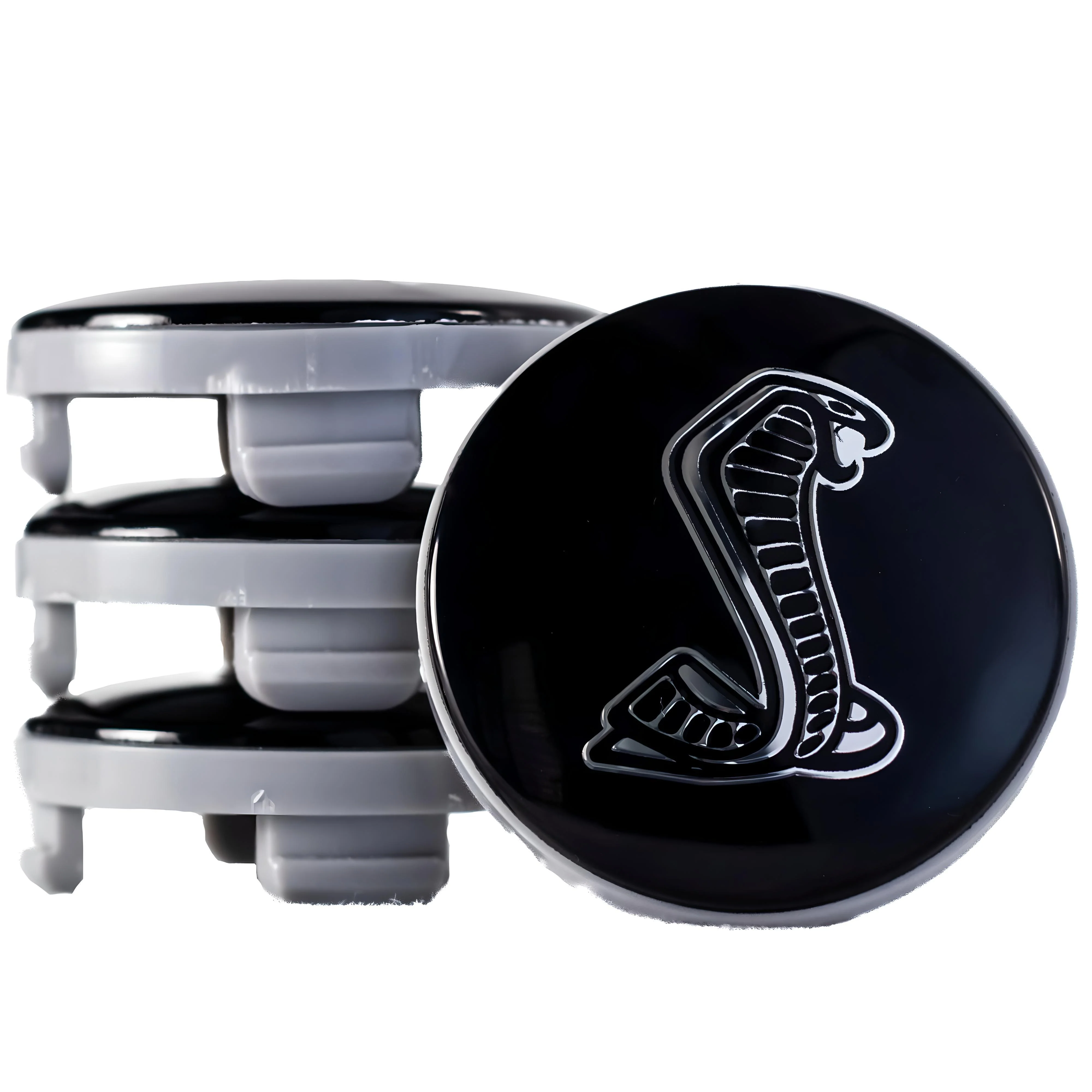 Ford Hub Caps | Black Shelby – high-quality car emblem, wheel cap, steering wheel badge or accessory from CarluxParts