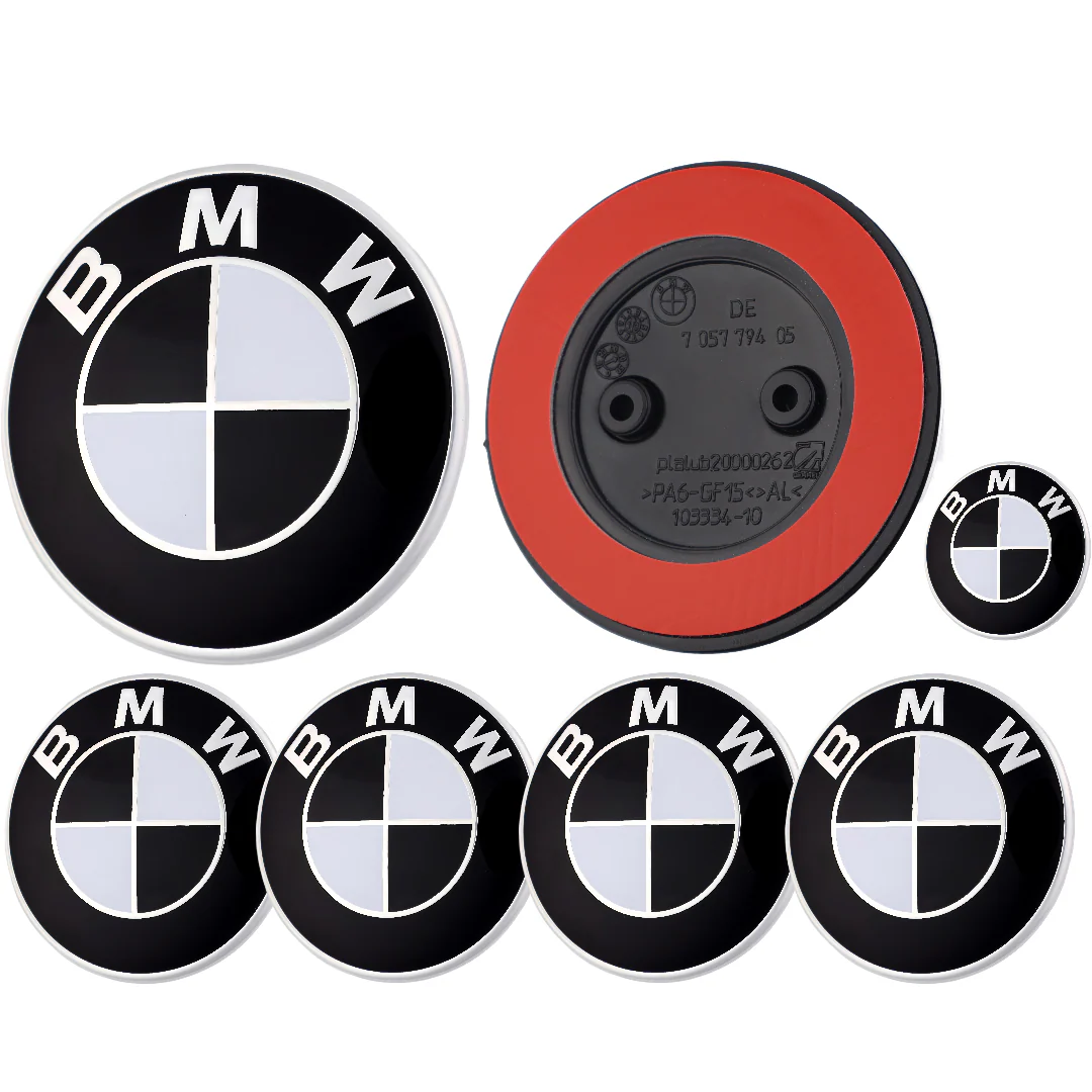 BMW Badge | Black & White – high-quality car emblem, wheel cap, steering wheel badge or accessory from CarluxParts