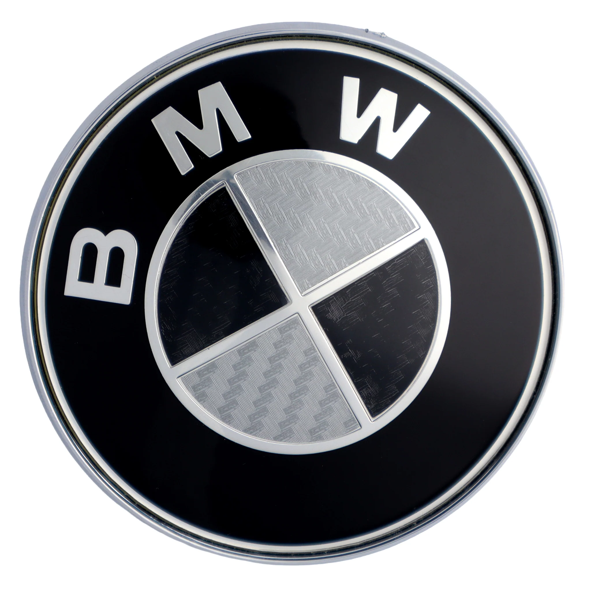 BMW Badge | Black & Grey – high-quality car emblem, wheel cap, steering wheel badge or accessory from CarluxParts