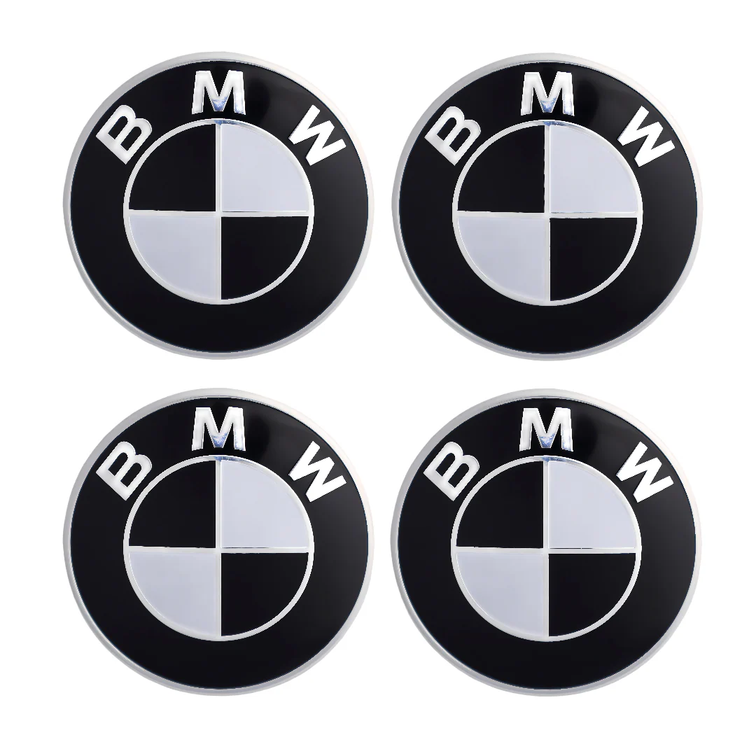 BMW Badge | Black & White – high-quality car emblem, wheel cap, steering wheel badge or accessory from CarluxParts
