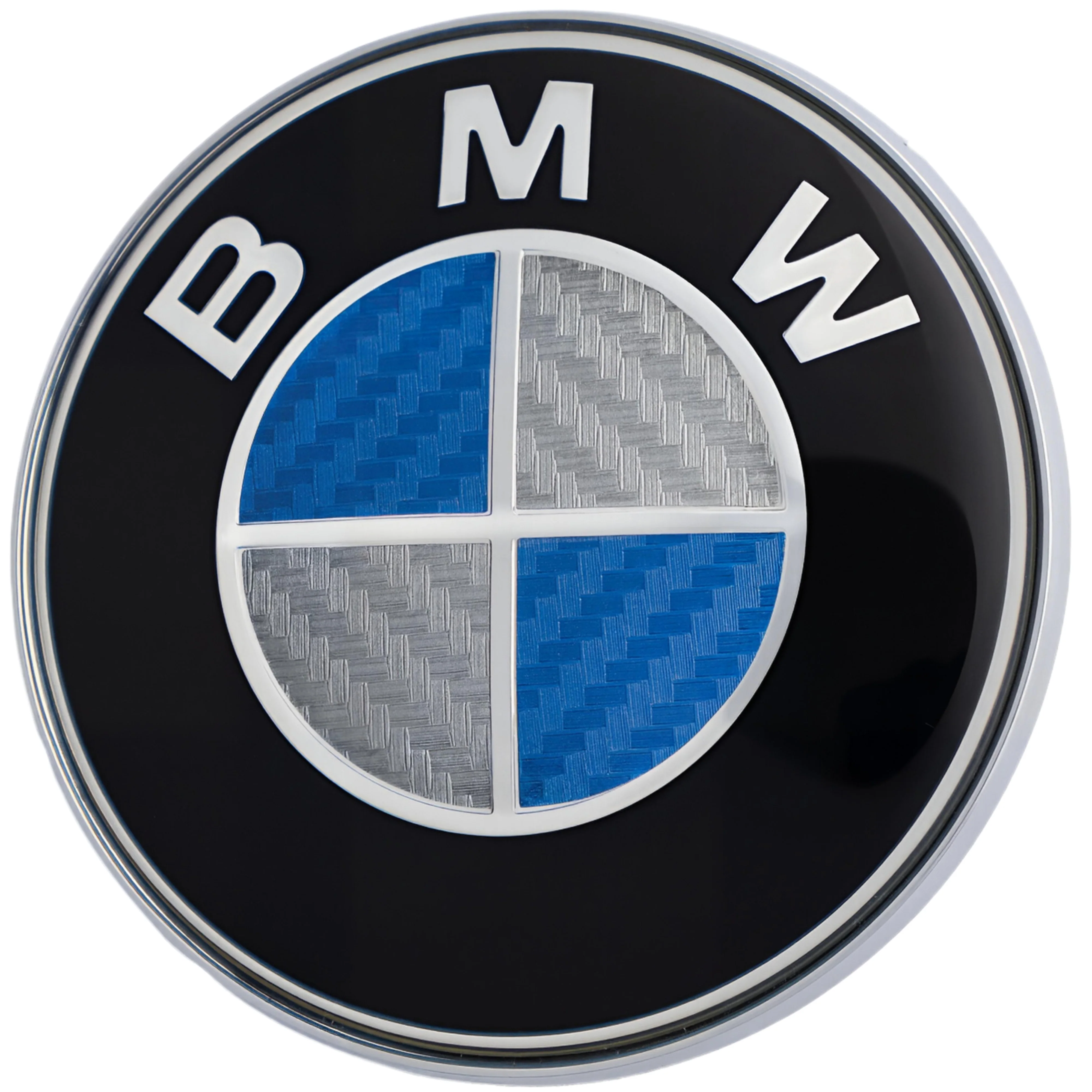 BMW Badge | Blue & Grey – high-quality car emblem, wheel cap, steering wheel badge or accessory from CarluxParts