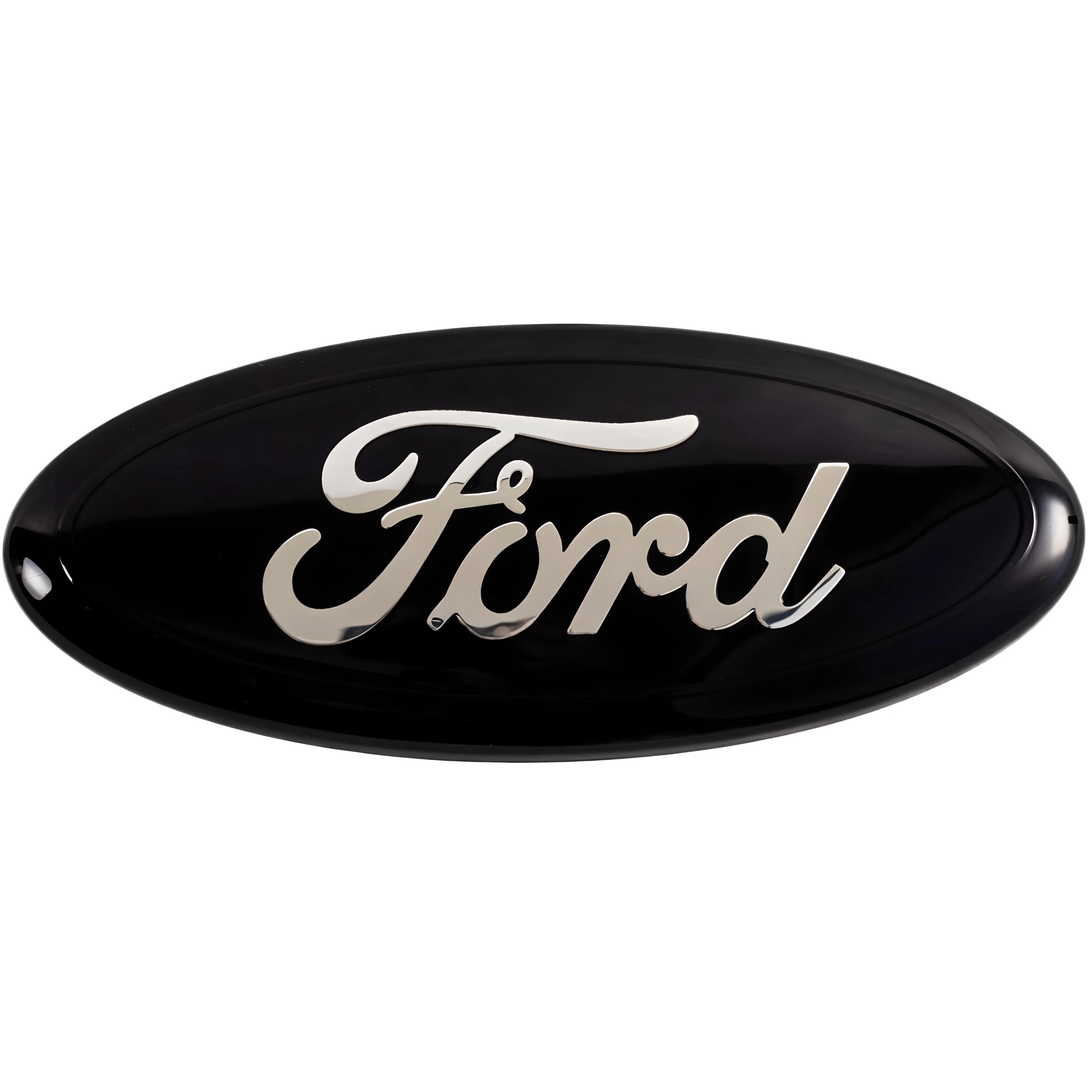Ford Emblem Overlay | Black Chrome – high-quality car emblem, wheel cap, steering wheel badge or accessory from CarluxParts