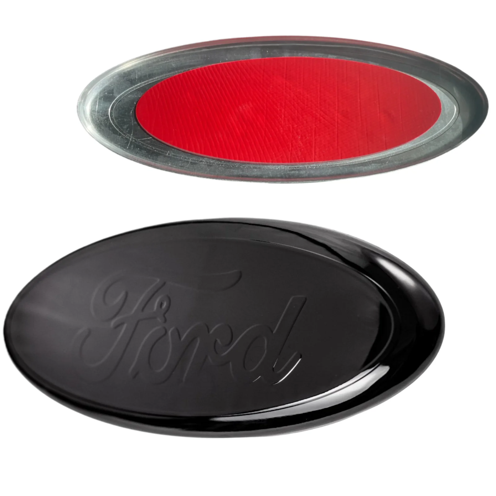 Ford Emblem Set Overlay | Full Black – high-quality car emblem, wheel cap, steering wheel badge or accessory from CarluxParts