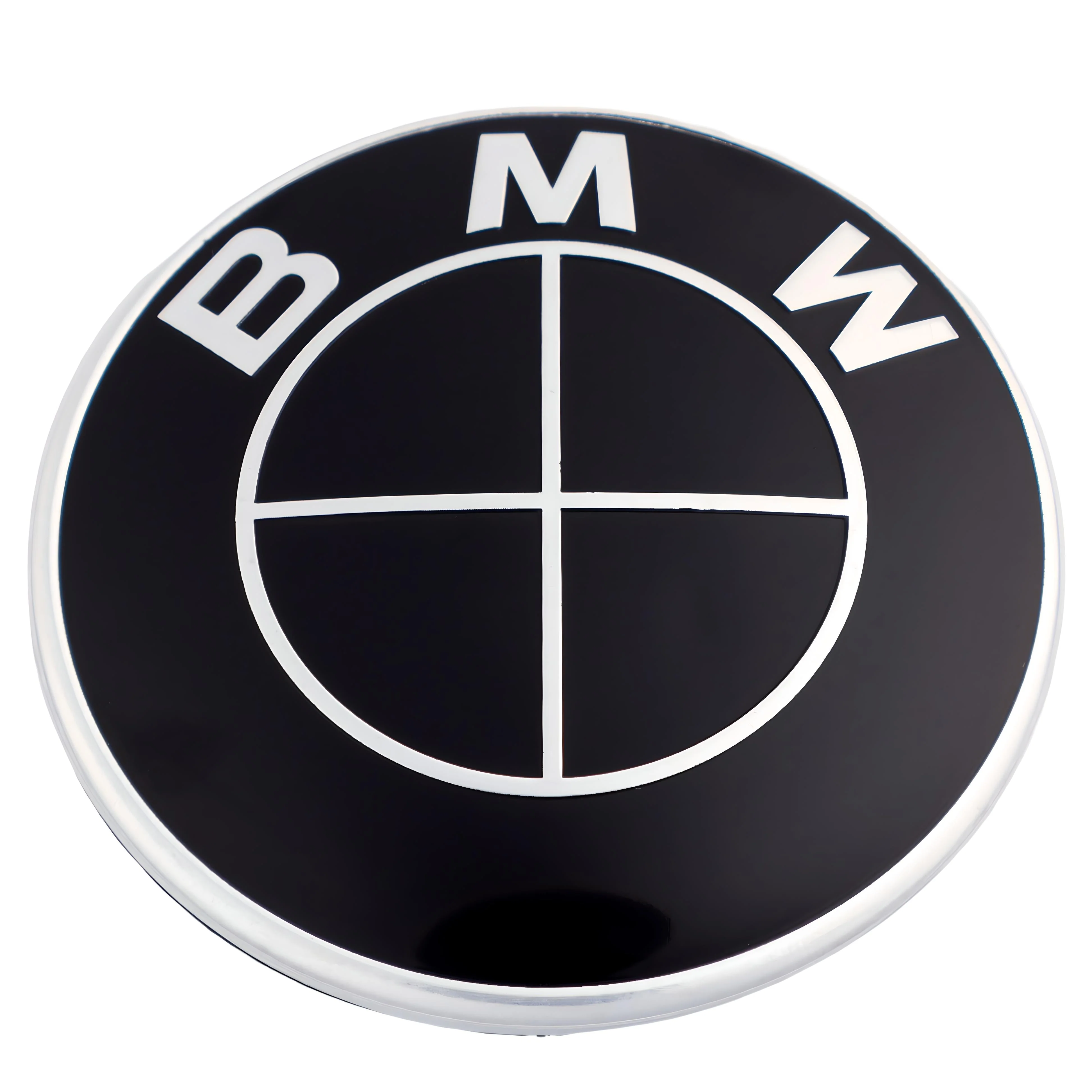 BMW Badge | Full Black – high-quality car emblem, wheel cap, steering wheel badge or accessory from CarluxParts