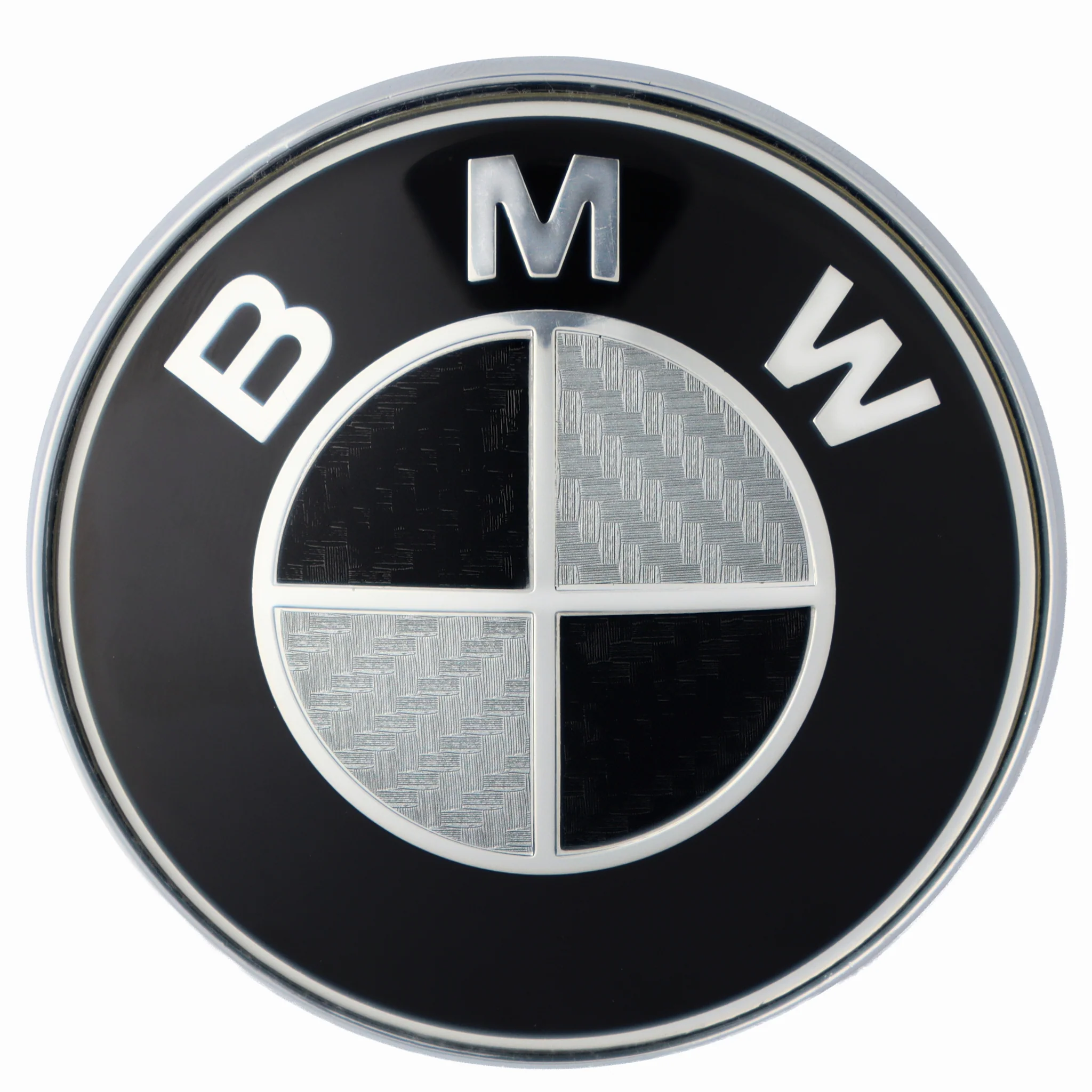 BMW Badge | Black & Grey – high-quality car emblem, wheel cap, steering wheel badge or accessory from CarluxParts