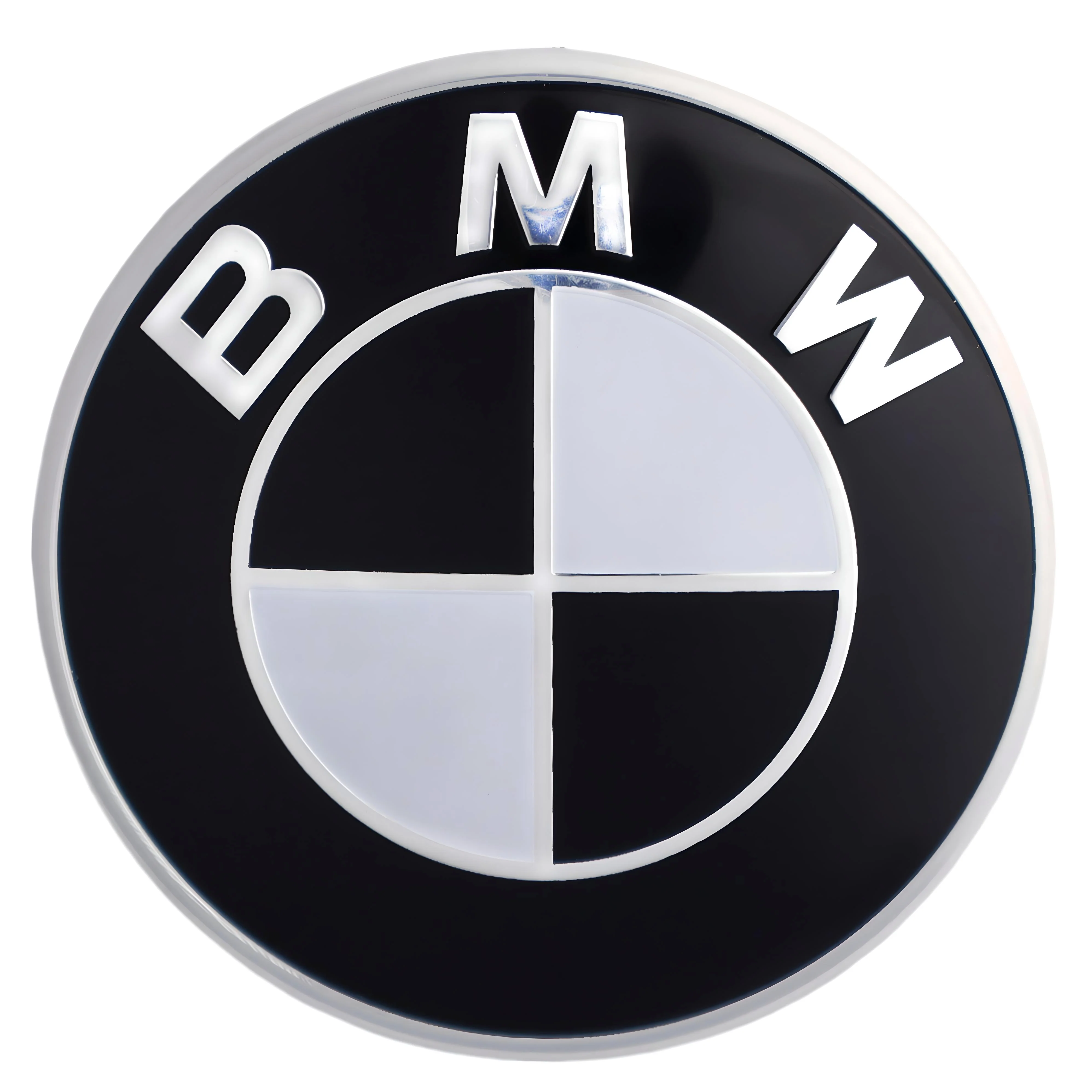 BMW Badge | Black & White – high-quality car emblem, wheel cap, steering wheel badge or accessory from CarluxParts
