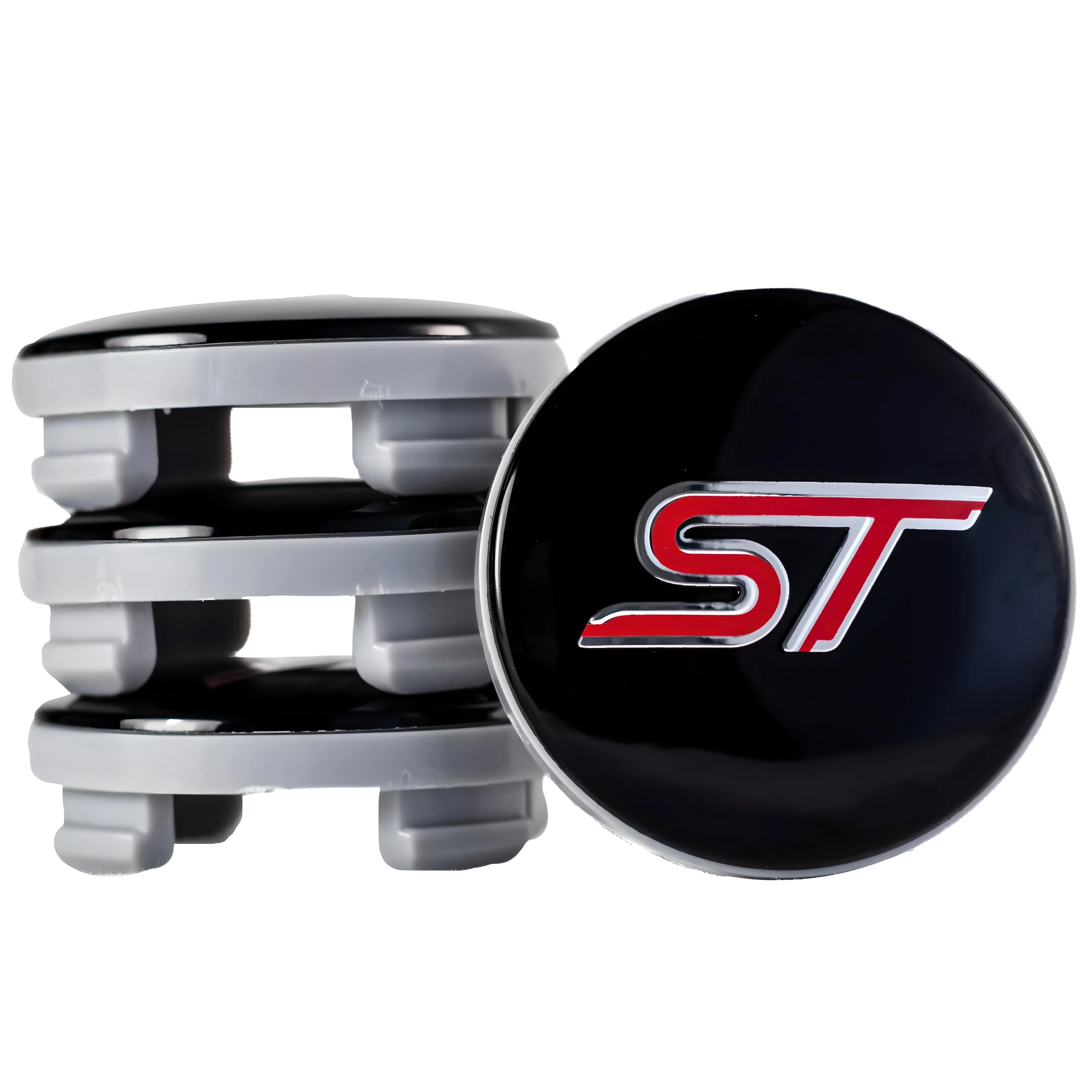 Ford Hub Caps | ST Red – high-quality car emblem, wheel cap, steering wheel badge or accessory from CarluxParts