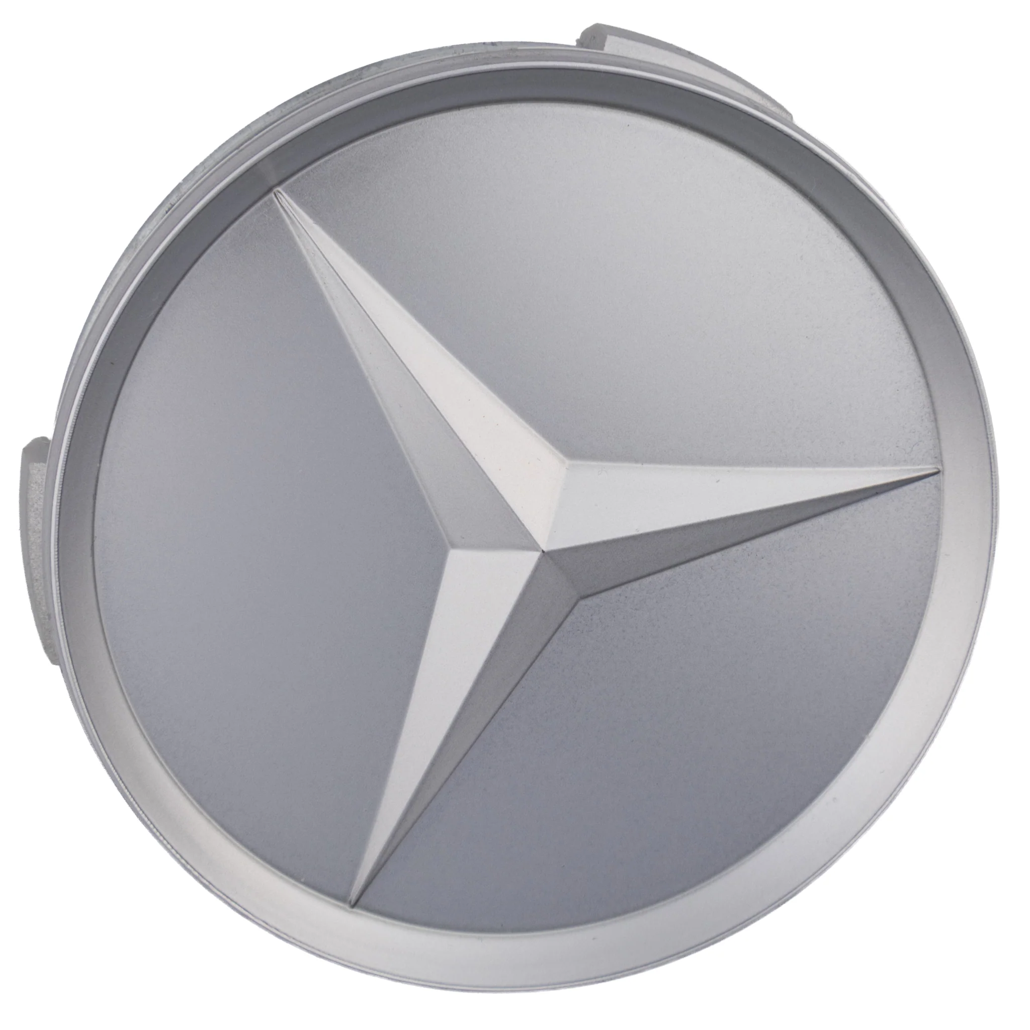 Mercedes Hub Caps | Matte Silver – high-quality car emblem, wheel cap, steering wheel badge or accessory from CarluxParts