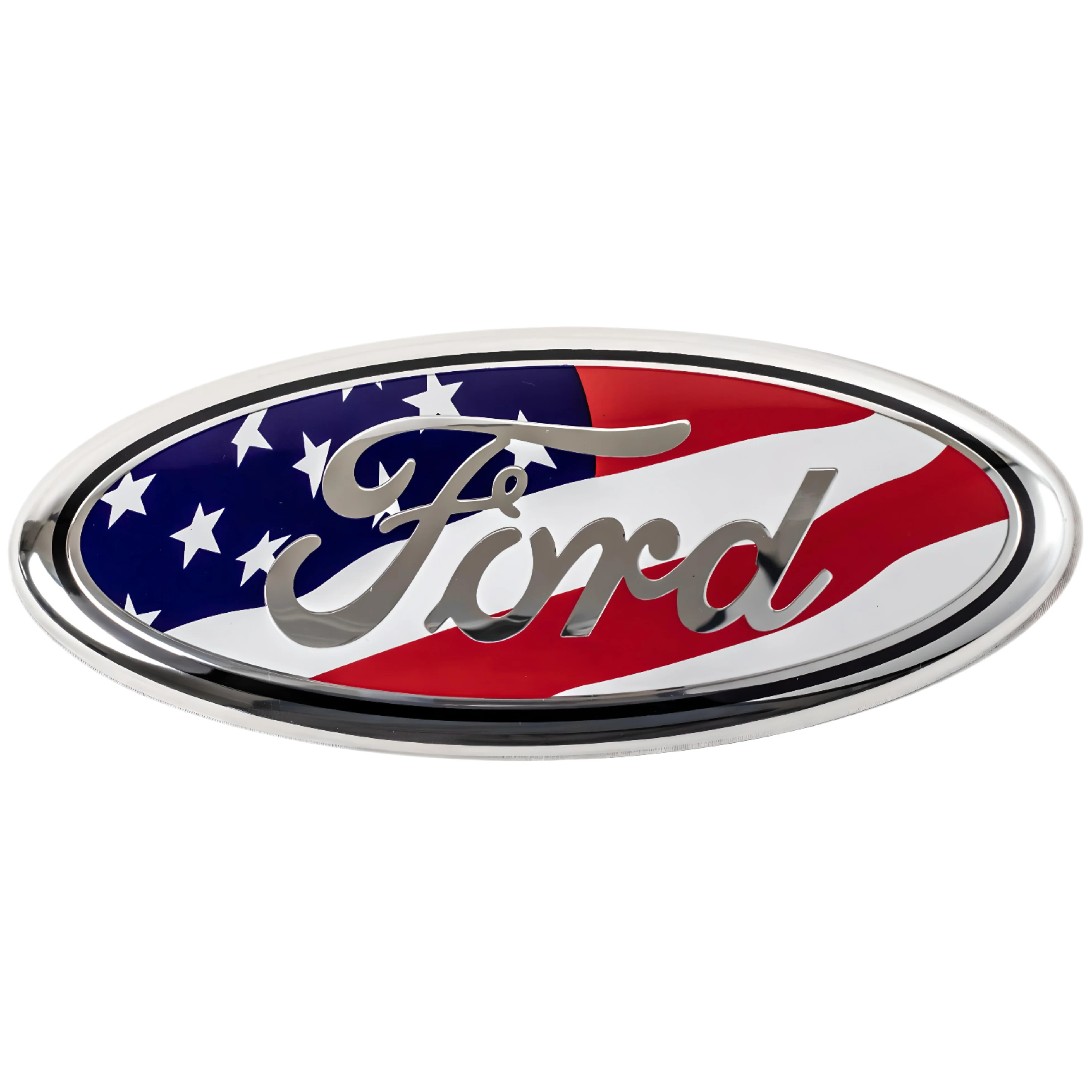 Ford Emblem Overlay | USA Flag – high-quality car emblem, wheel cap, steering wheel badge or accessory from CarluxParts