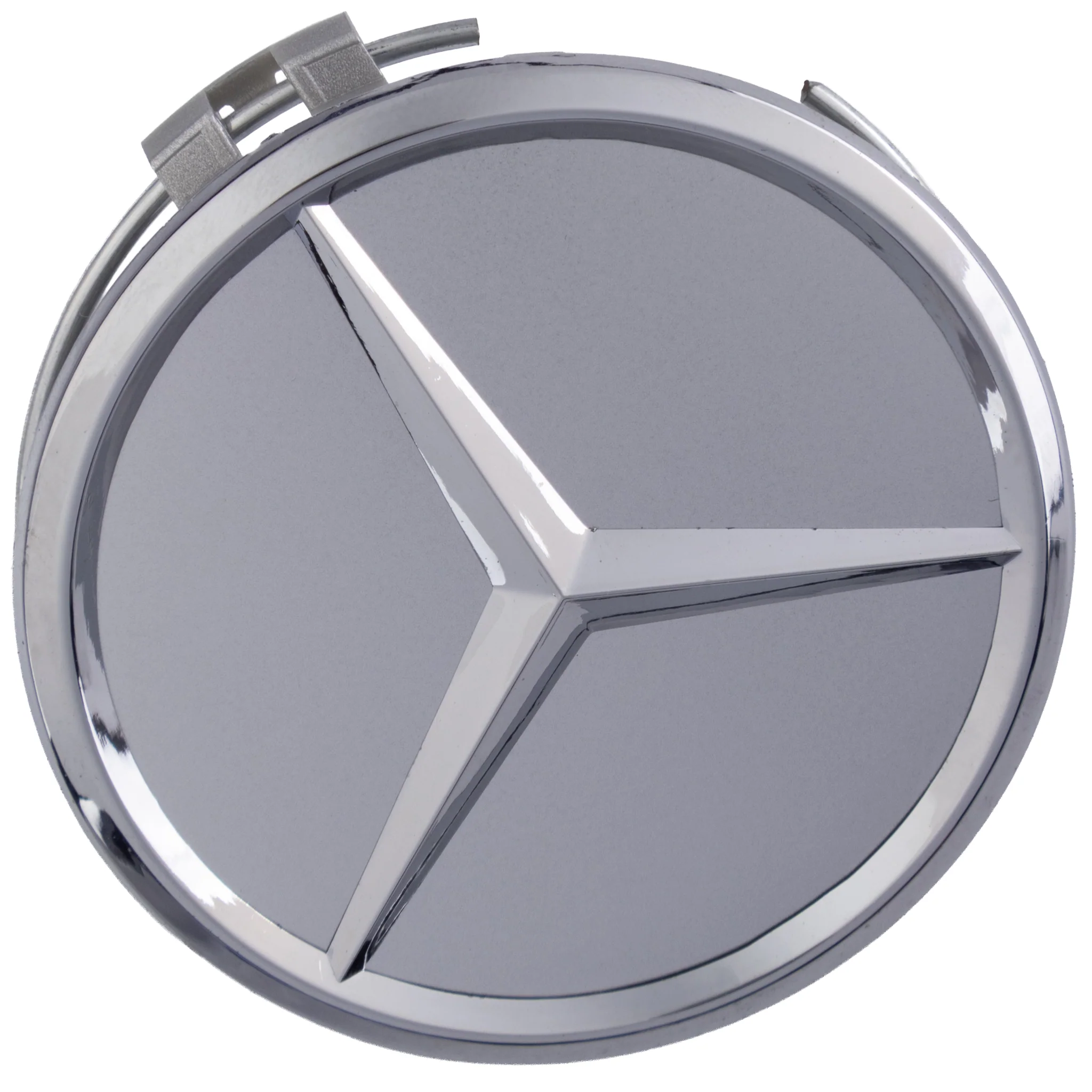 Mercedes Hub Caps | Silver Chrome – high-quality car emblem, wheel cap, steering wheel badge or accessory from CarluxParts