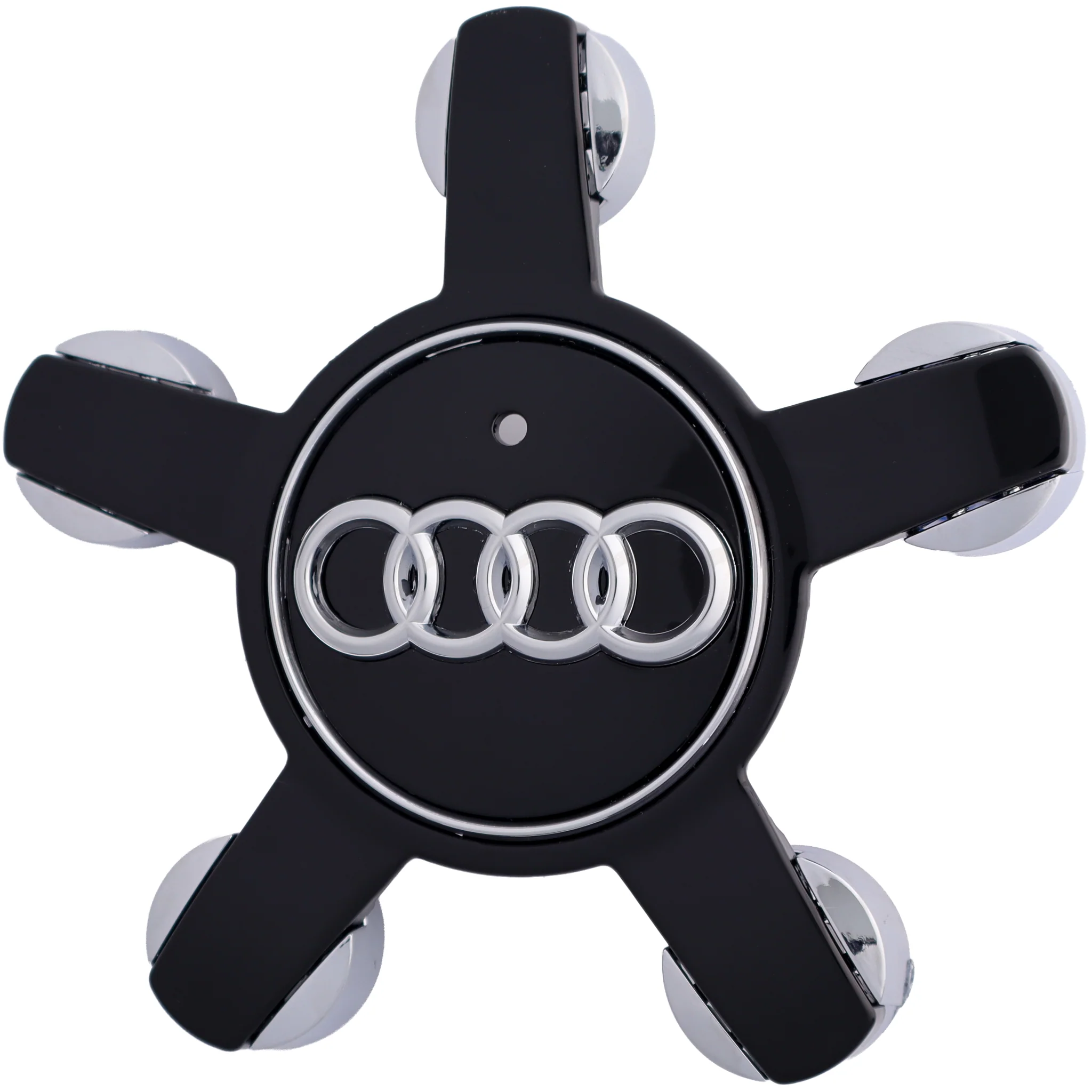 Audi Star Wheel Hub Caps | 135mm – high-quality car emblem, wheel cap, steering wheel badge or accessory from CarluxParts