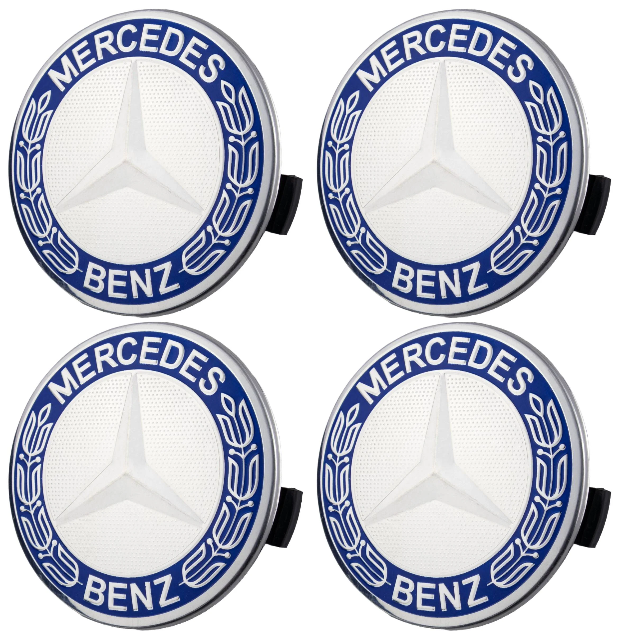Mercedes Hub Caps | Royal Blue – high-quality car emblem, wheel cap, steering wheel badge or accessory from CarluxParts