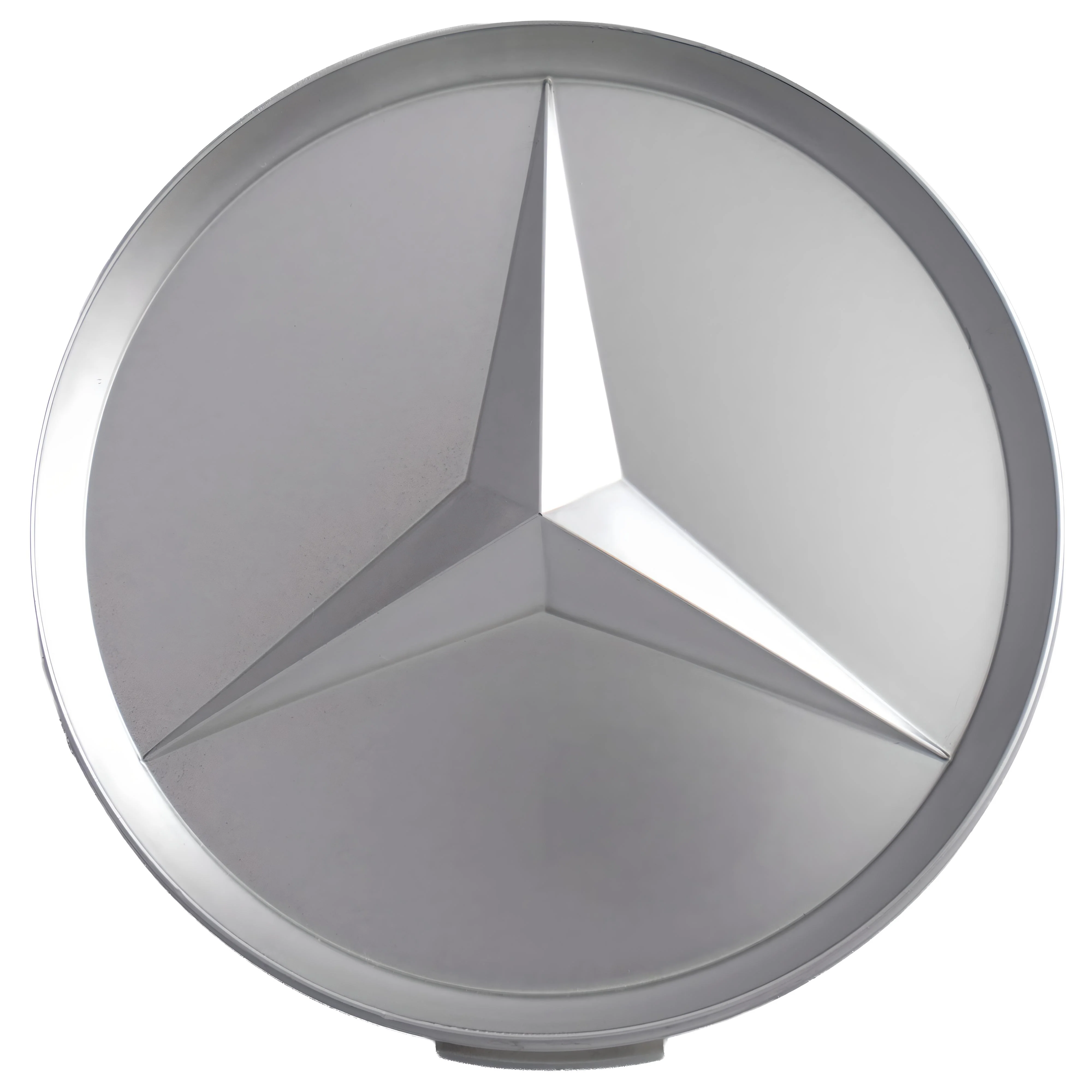 Mercedes Hub Caps | Matte Silver – high-quality car emblem, wheel cap, steering wheel badge or accessory from CarluxParts