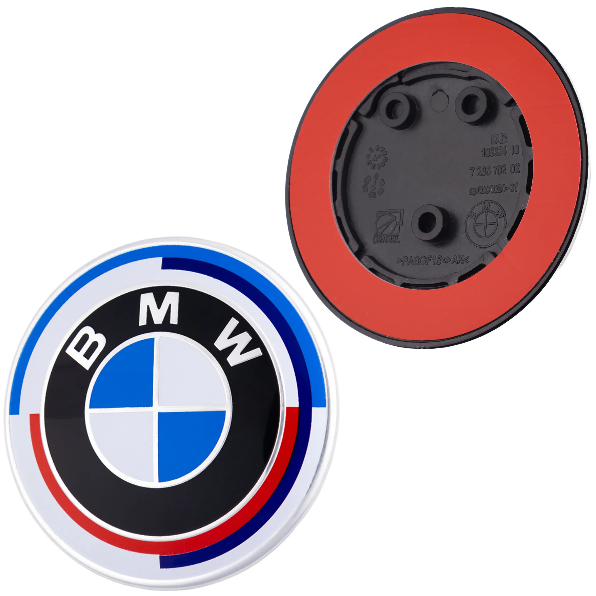 BMW 50th Anniversary Badge – high-quality car emblem, wheel cap, steering wheel badge or accessory from CarluxParts