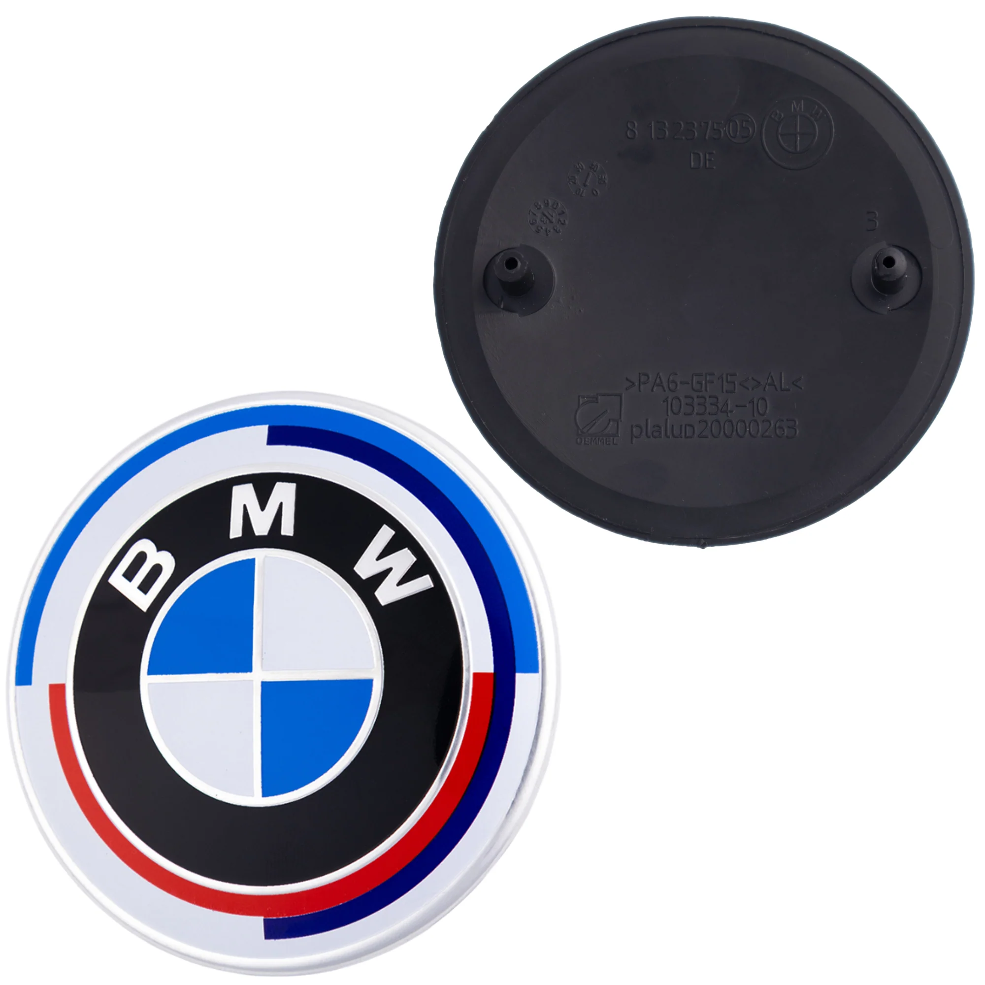 BMW 50th Anniversary Badge – high-quality car emblem, wheel cap, steering wheel badge or accessory from CarluxParts