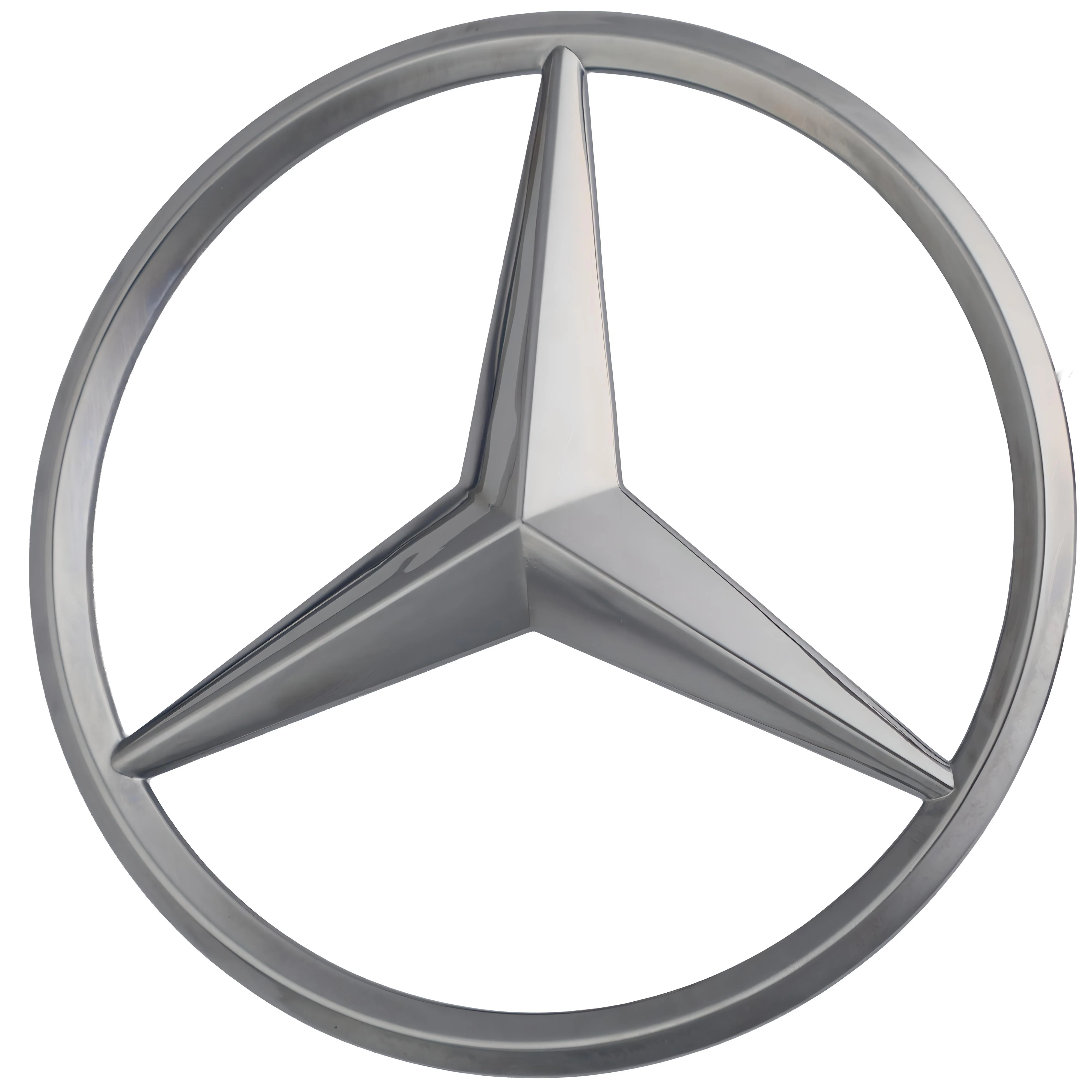 Mercedes Trunk Emblem | Chrome Silver – high-quality car emblem, wheel cap, steering wheel badge or accessory from CarluxParts