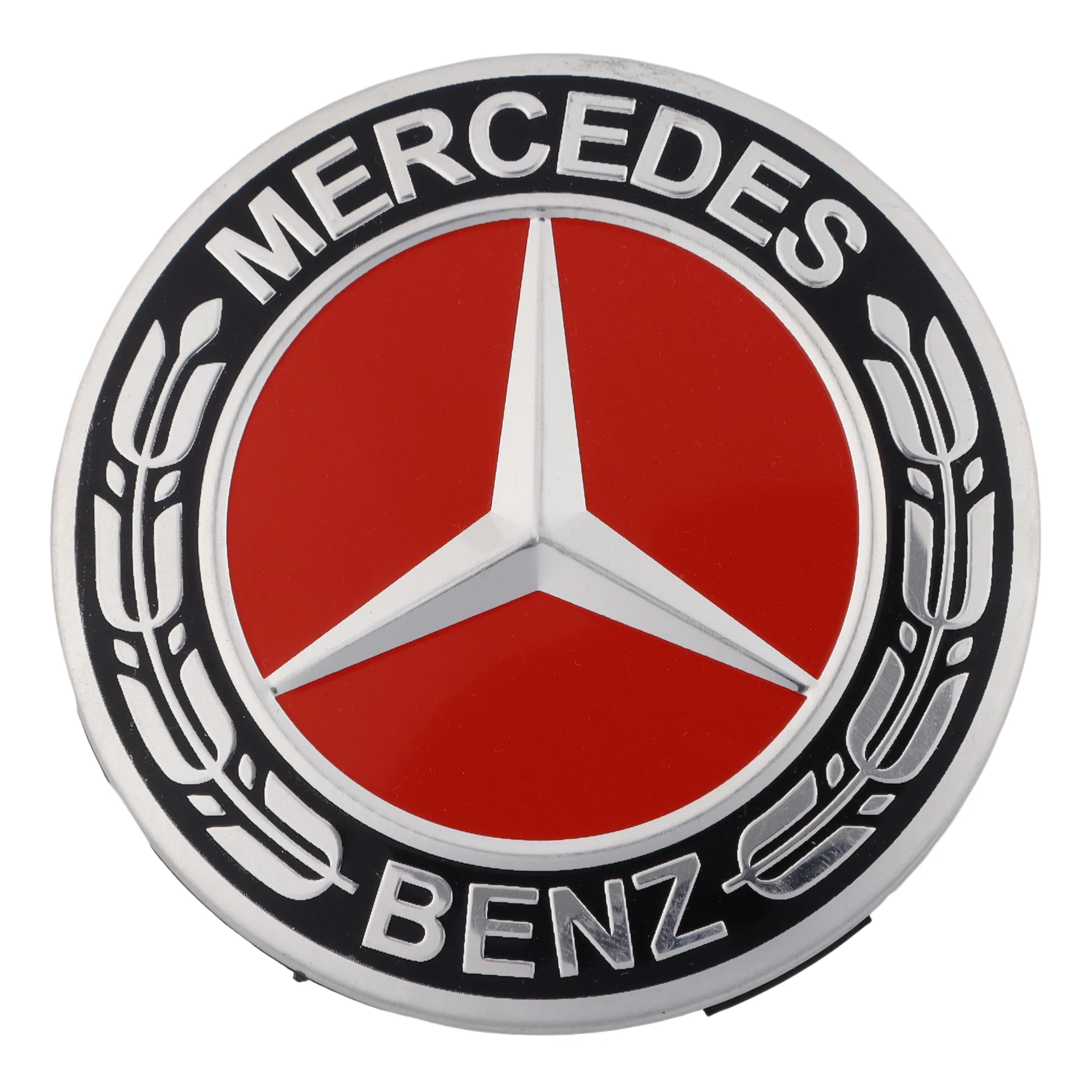 Mercedes Hub Caps | Phantom Red – high-quality car emblem, wheel cap, steering wheel badge or accessory from CarluxParts