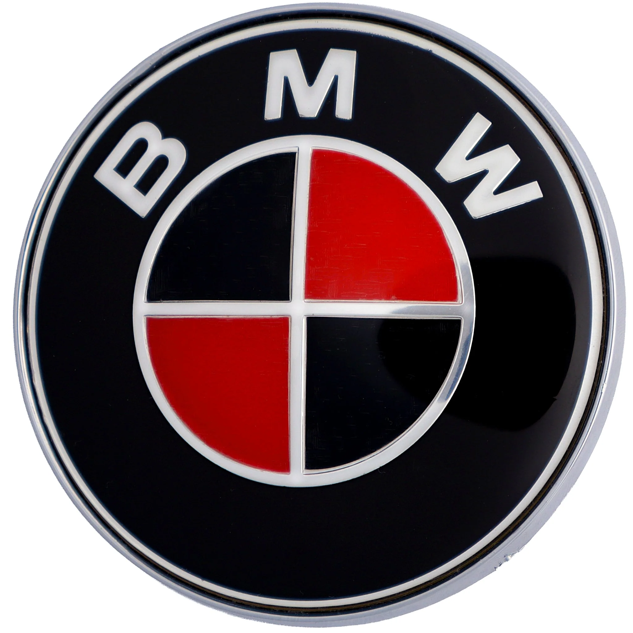 BMW Badge | Red & Black – high-quality car emblem, wheel cap, steering wheel badge or accessory from CarluxParts