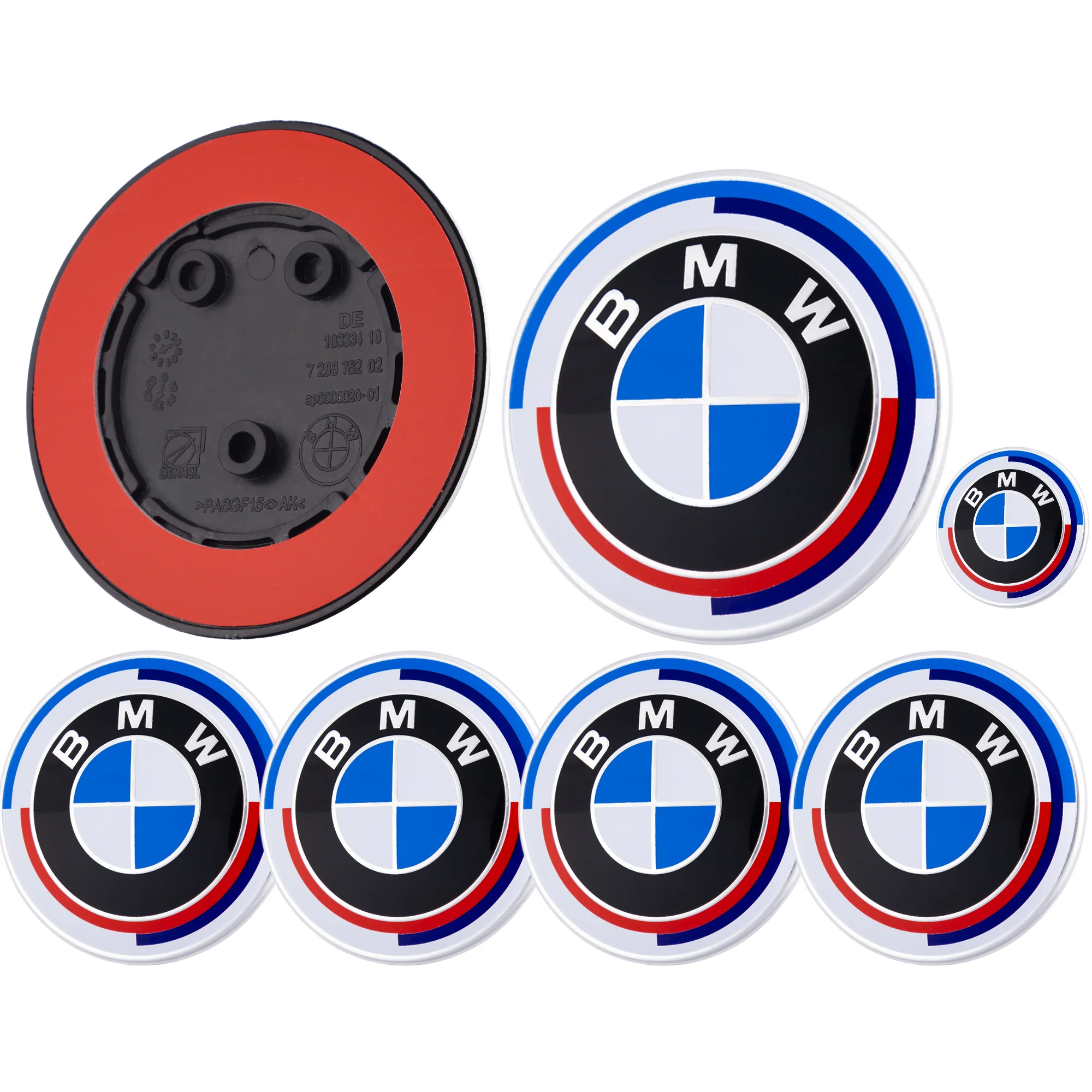 BMW 50th Anniversary Badge – high-quality car emblem, wheel cap, steering wheel badge or accessory from CarluxParts