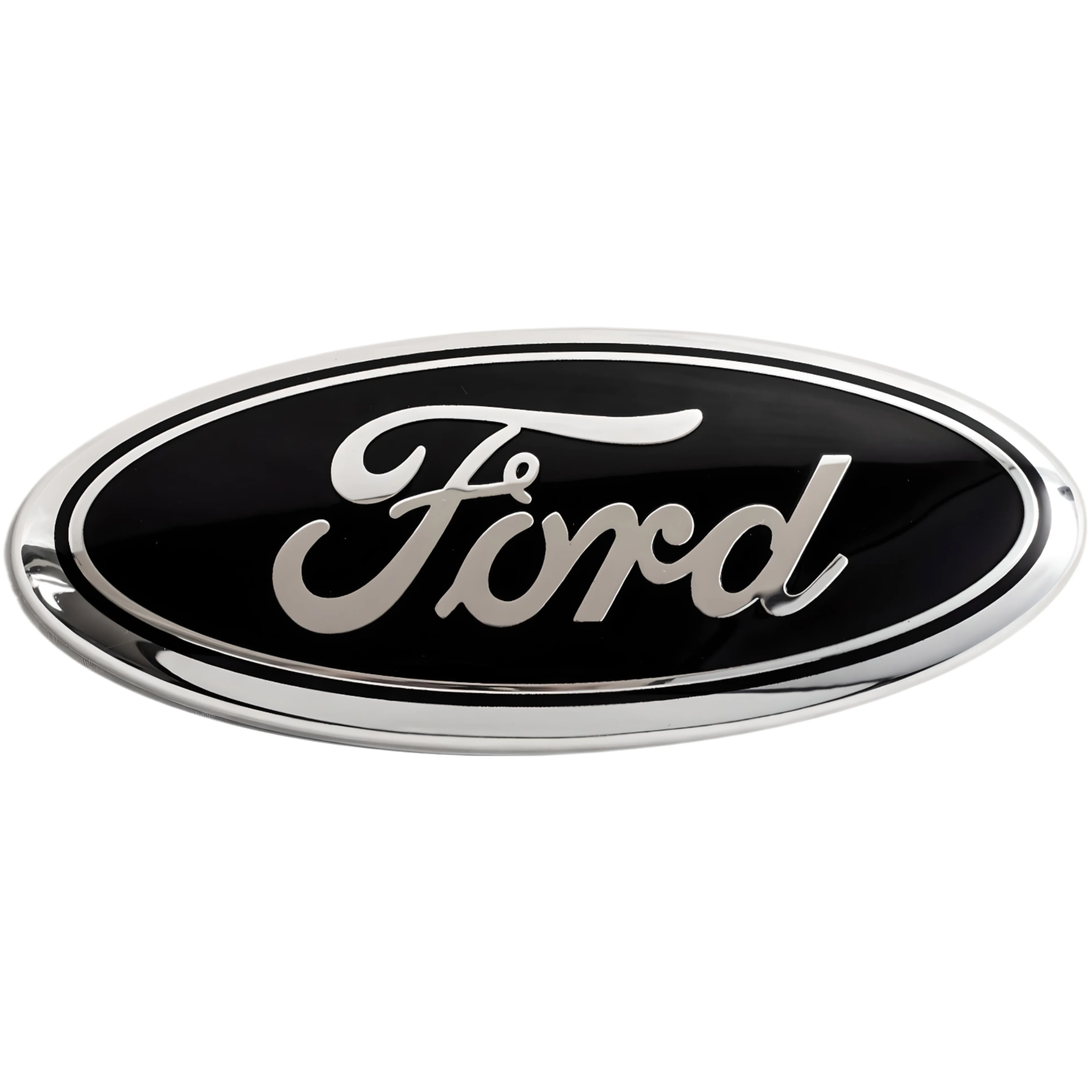 Ford Emblem Overlay | Silver Black – high-quality car emblem, wheel cap, steering wheel badge or accessory from CarluxParts