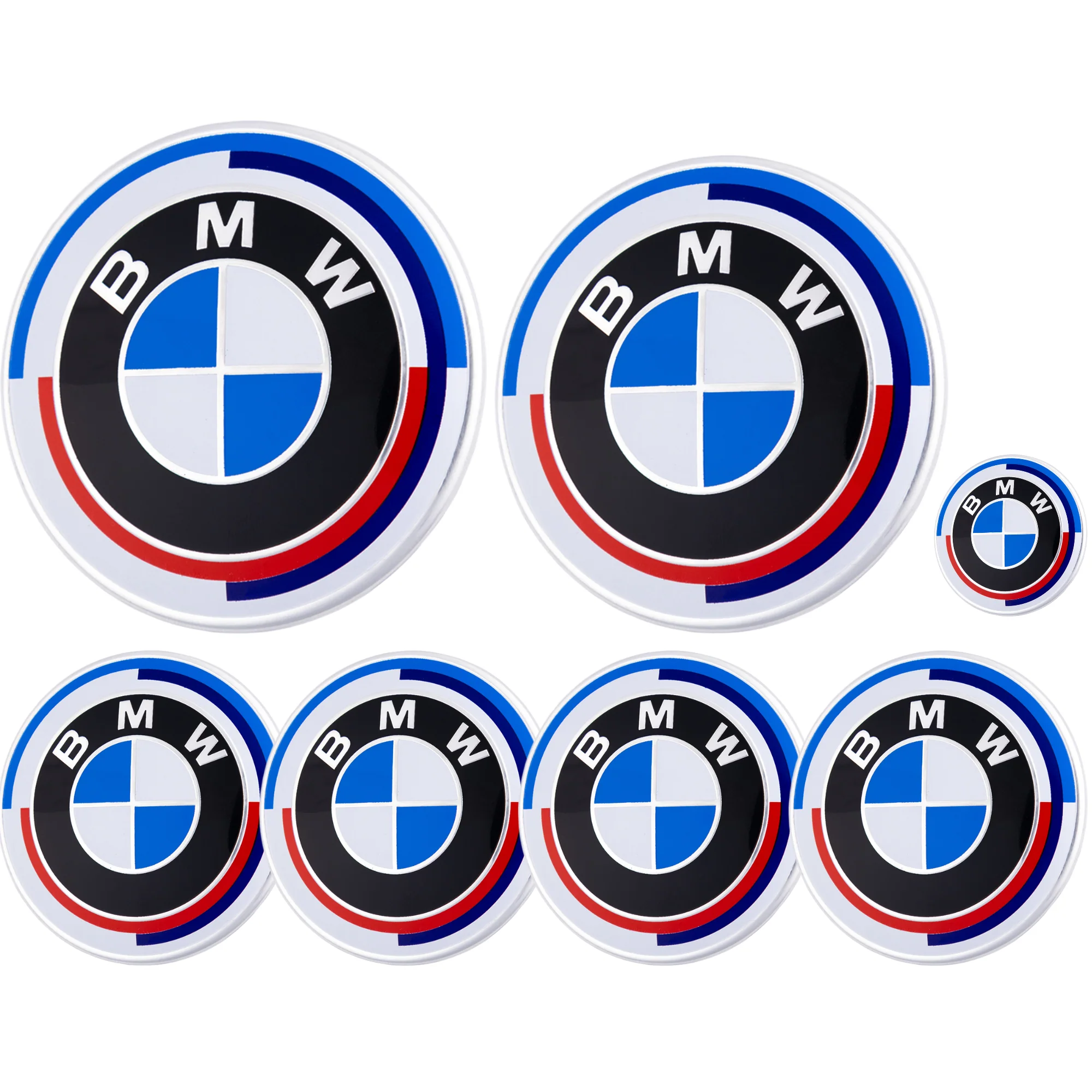 BMW 50th Anniversary Badge – high-quality car emblem, wheel cap, steering wheel badge or accessory from CarluxParts