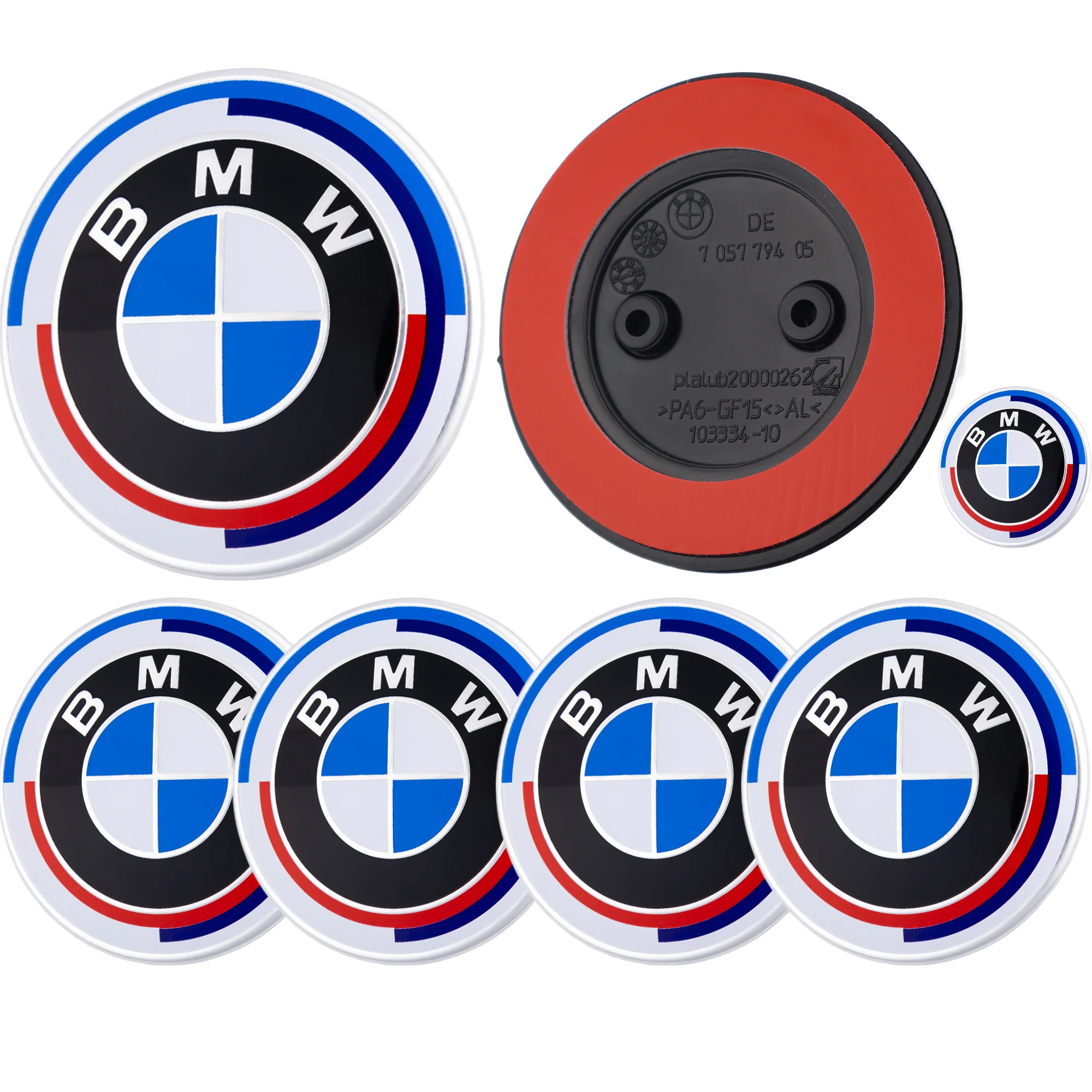 BMW 50th Anniversary Badge – high-quality car emblem, wheel cap, steering wheel badge or accessory from CarluxParts