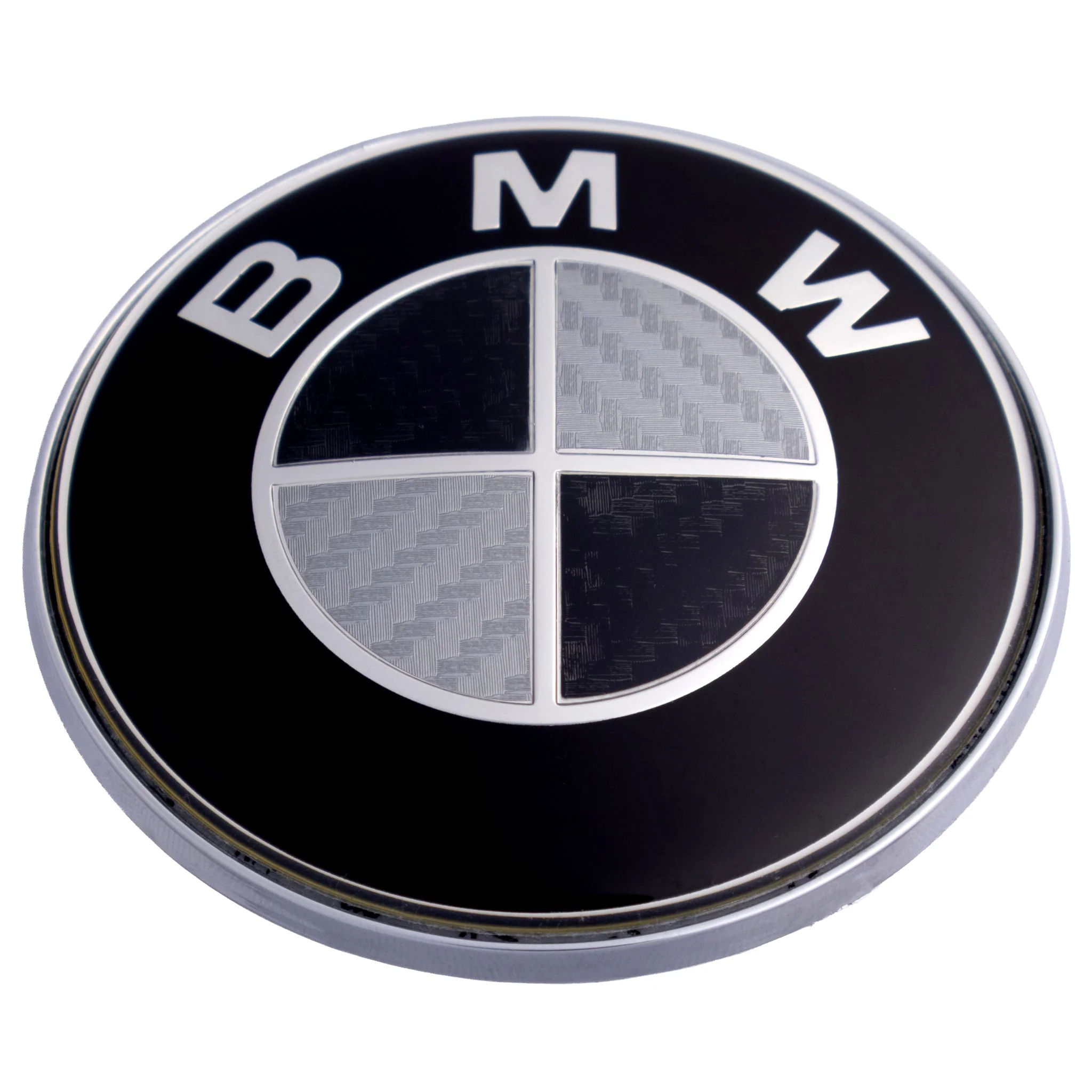 BMW Badge | Black & Grey – high-quality car emblem, wheel cap, steering wheel badge or accessory from CarluxParts