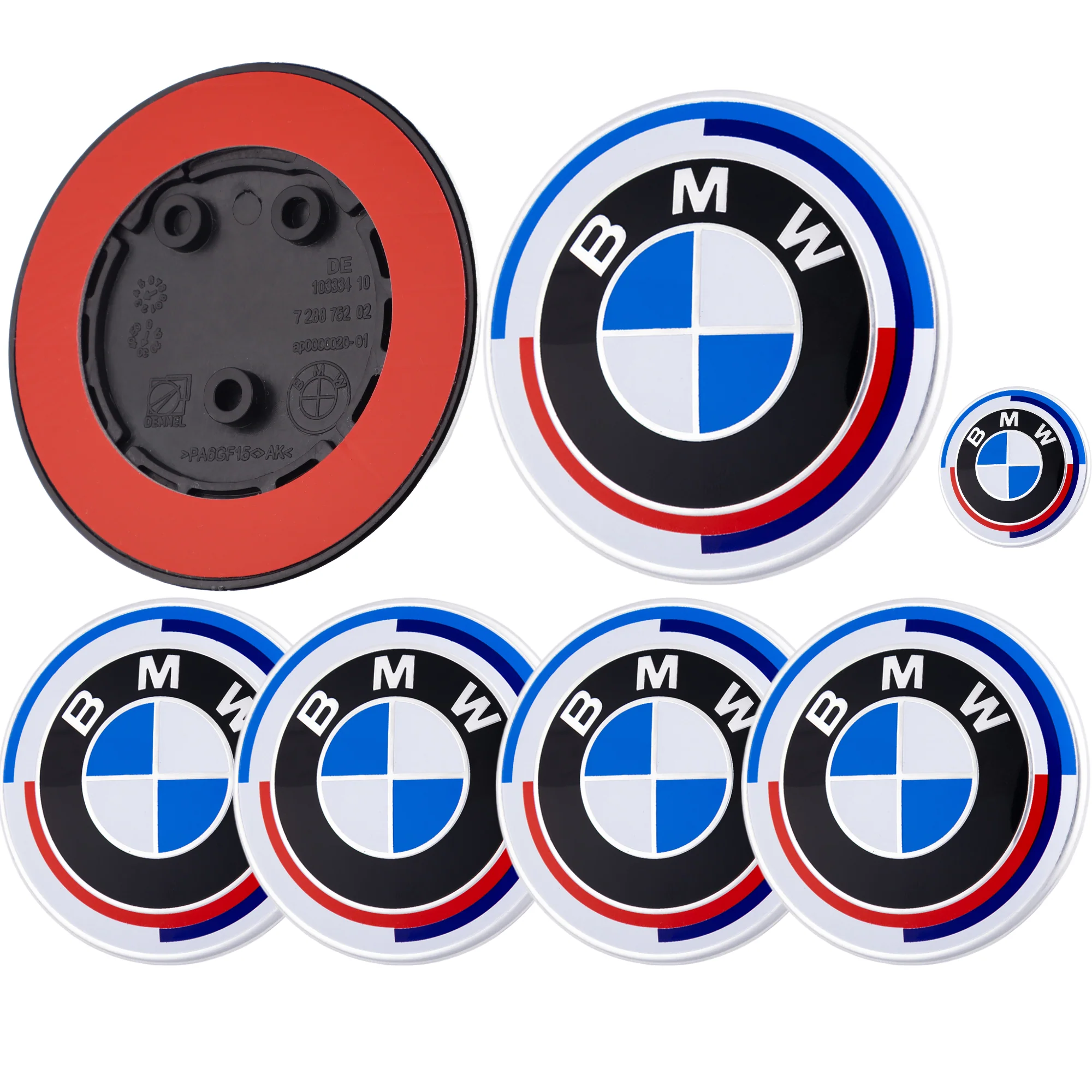 BMW 50th Anniversary Badge – high-quality car emblem, wheel cap, steering wheel badge or accessory from CarluxParts