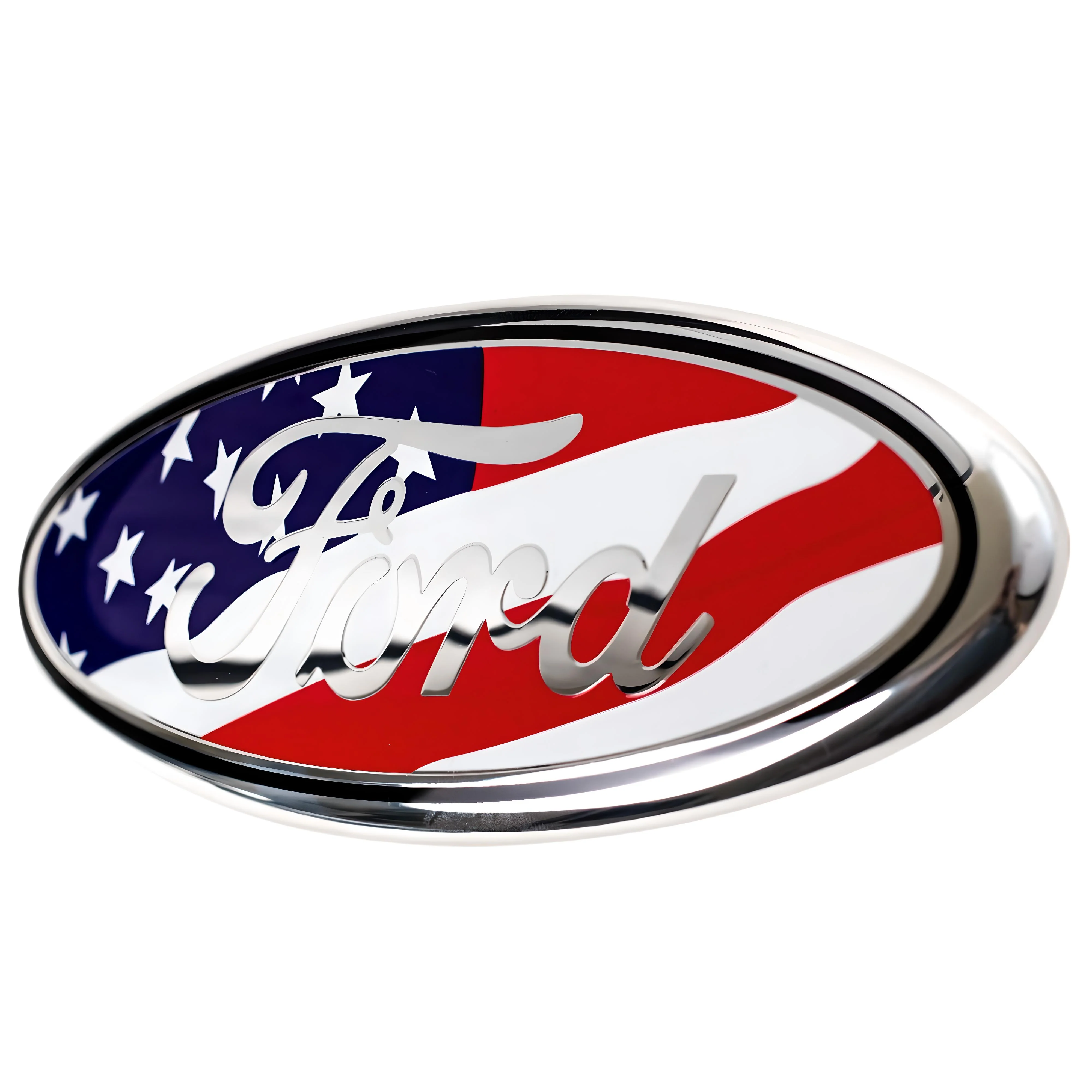 Ford Emblem Overlay | USA Flag – high-quality car emblem, wheel cap, steering wheel badge or accessory from CarluxParts