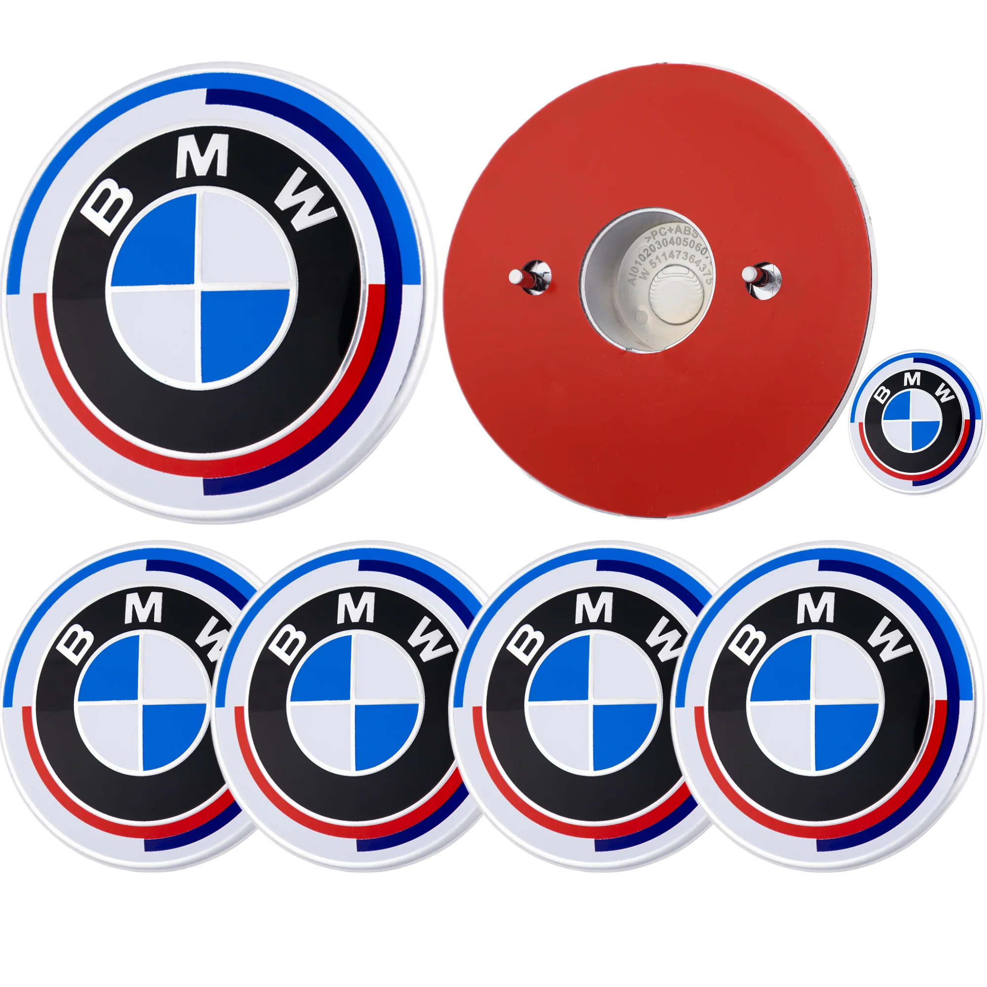 BMW 50th Anniversary Badge – high-quality car emblem, wheel cap, steering wheel badge or accessory from CarluxParts