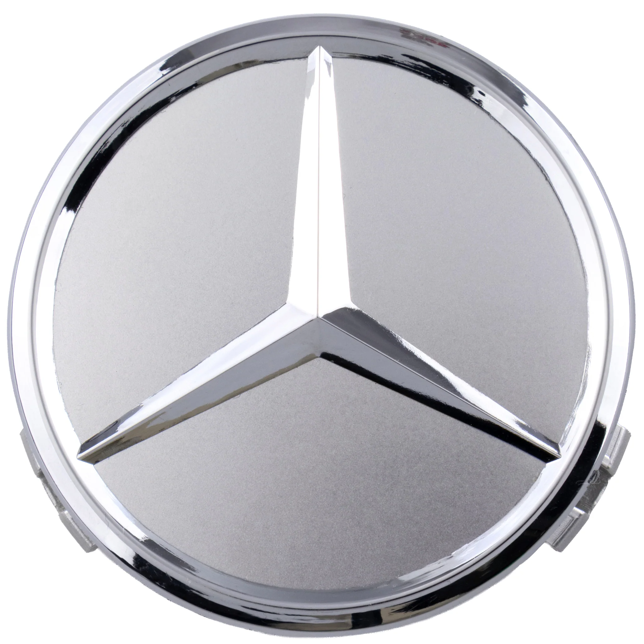 Mercedes Hub Caps | Silver Chrome – high-quality car emblem, wheel cap, steering wheel badge or accessory from CarluxParts