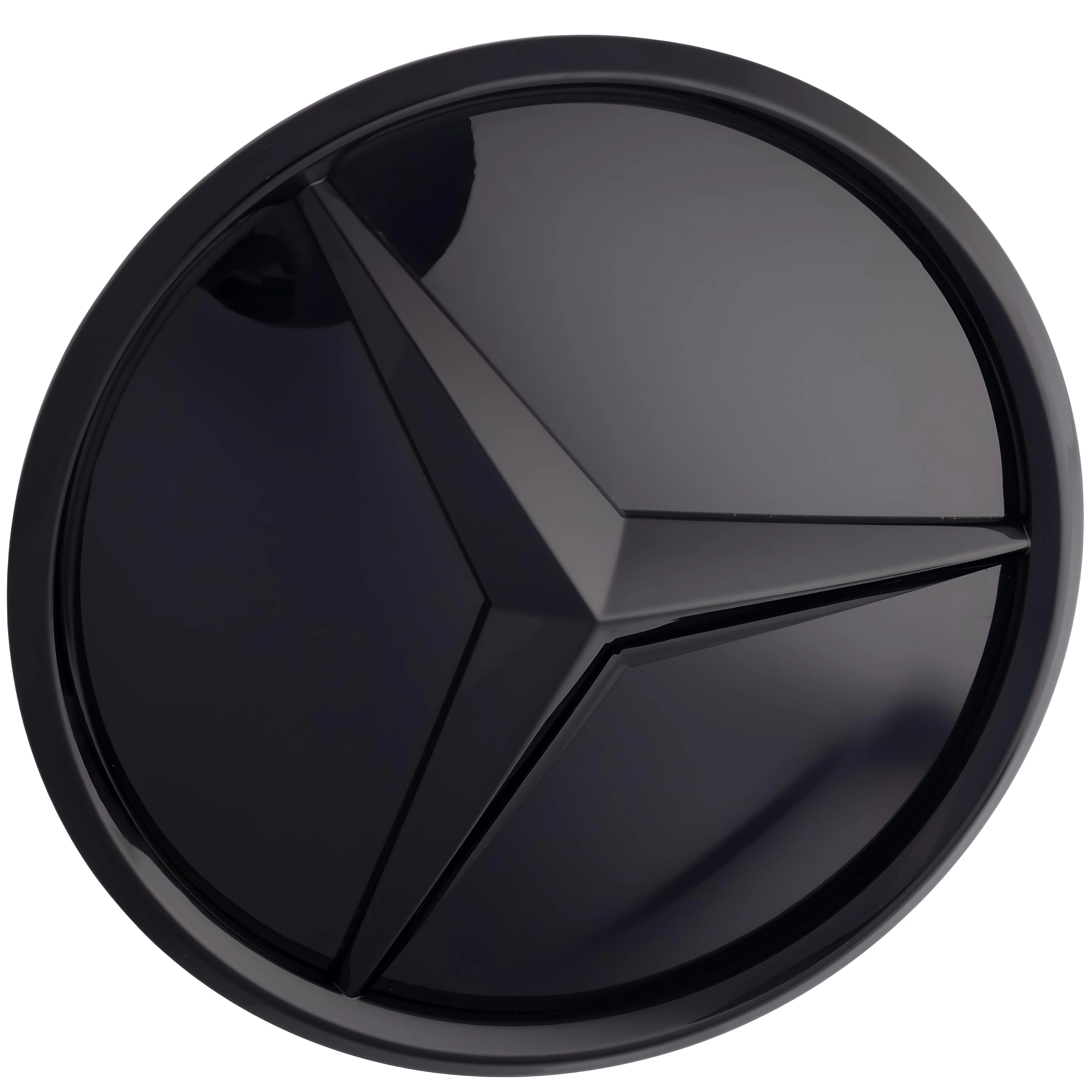 Mercedes Grille Emblem | Gloss Black - Elevated Style – high-quality car emblem, wheel cap, steering wheel badge or accessory from CarluxParts