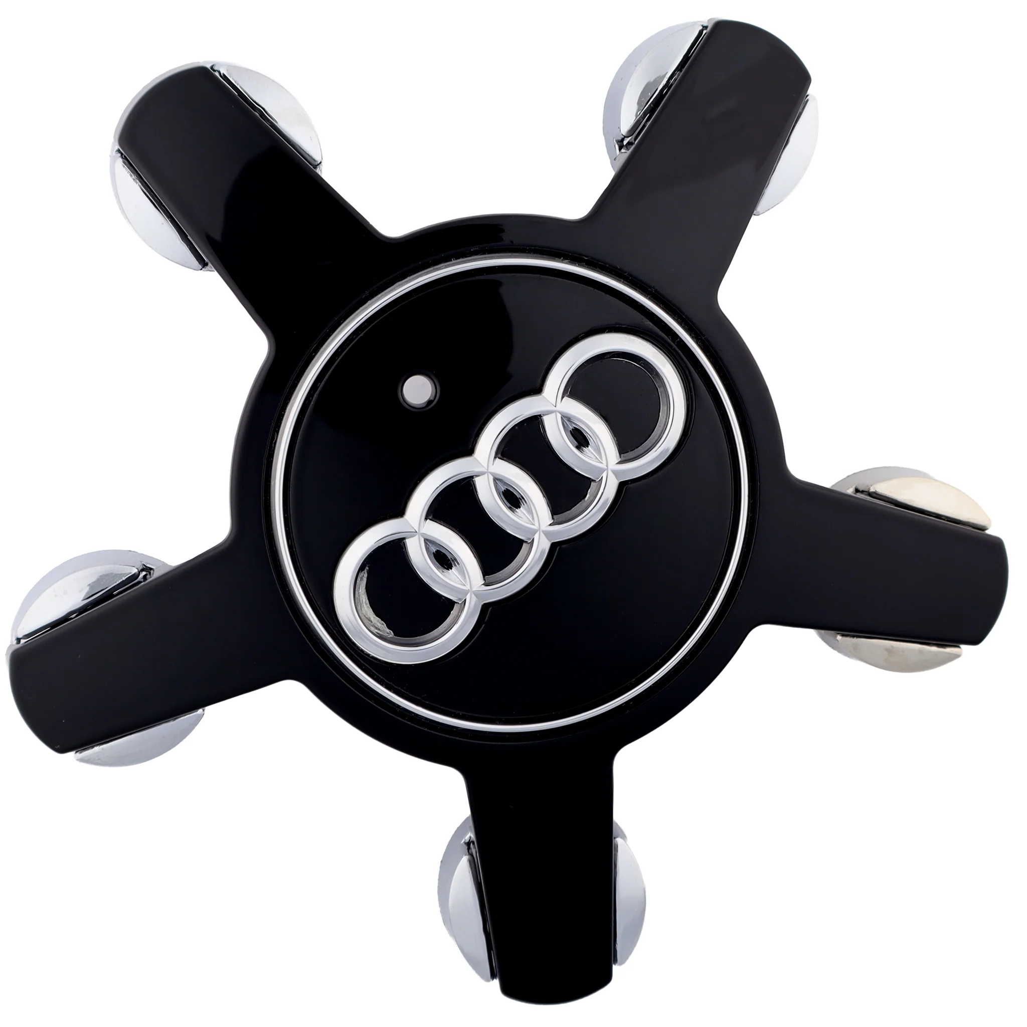 Audi Star Wheel Hub Caps | 135mm – high-quality car emblem, wheel cap, steering wheel badge or accessory from CarluxParts
