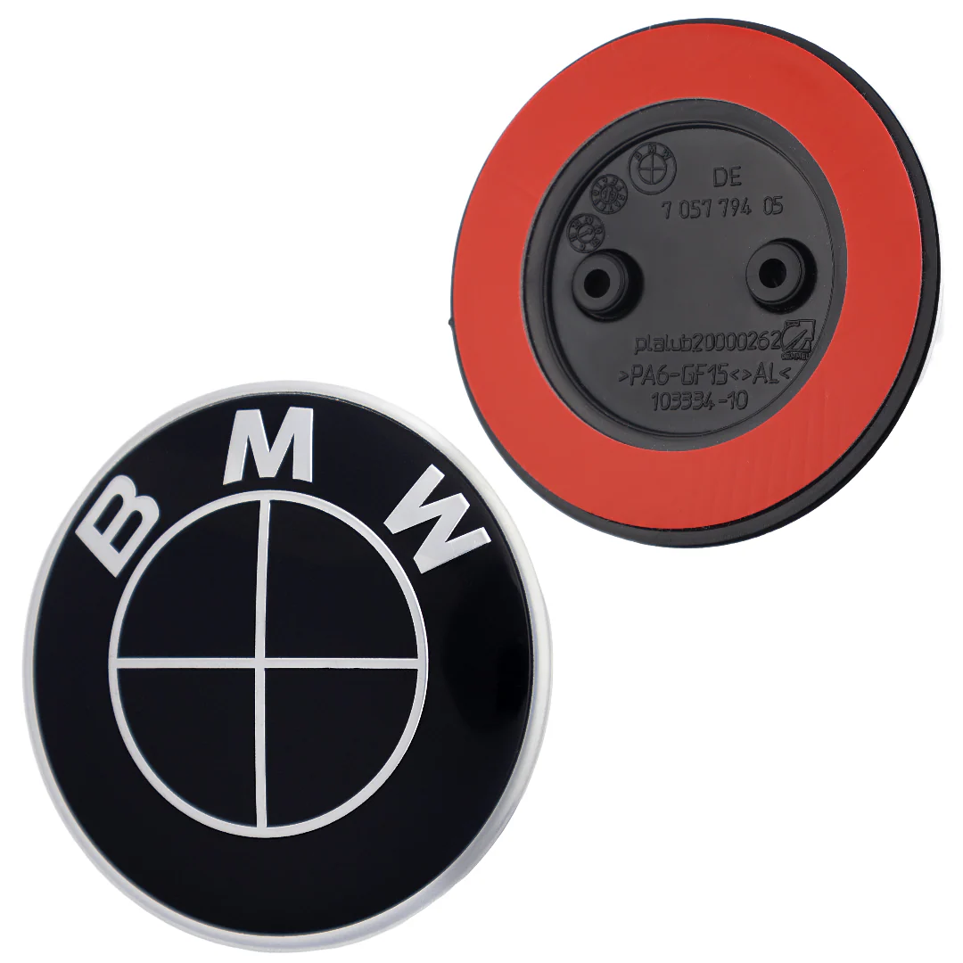 BMW Badge | Full Black – high-quality car emblem, wheel cap, steering wheel badge or accessory from CarluxParts