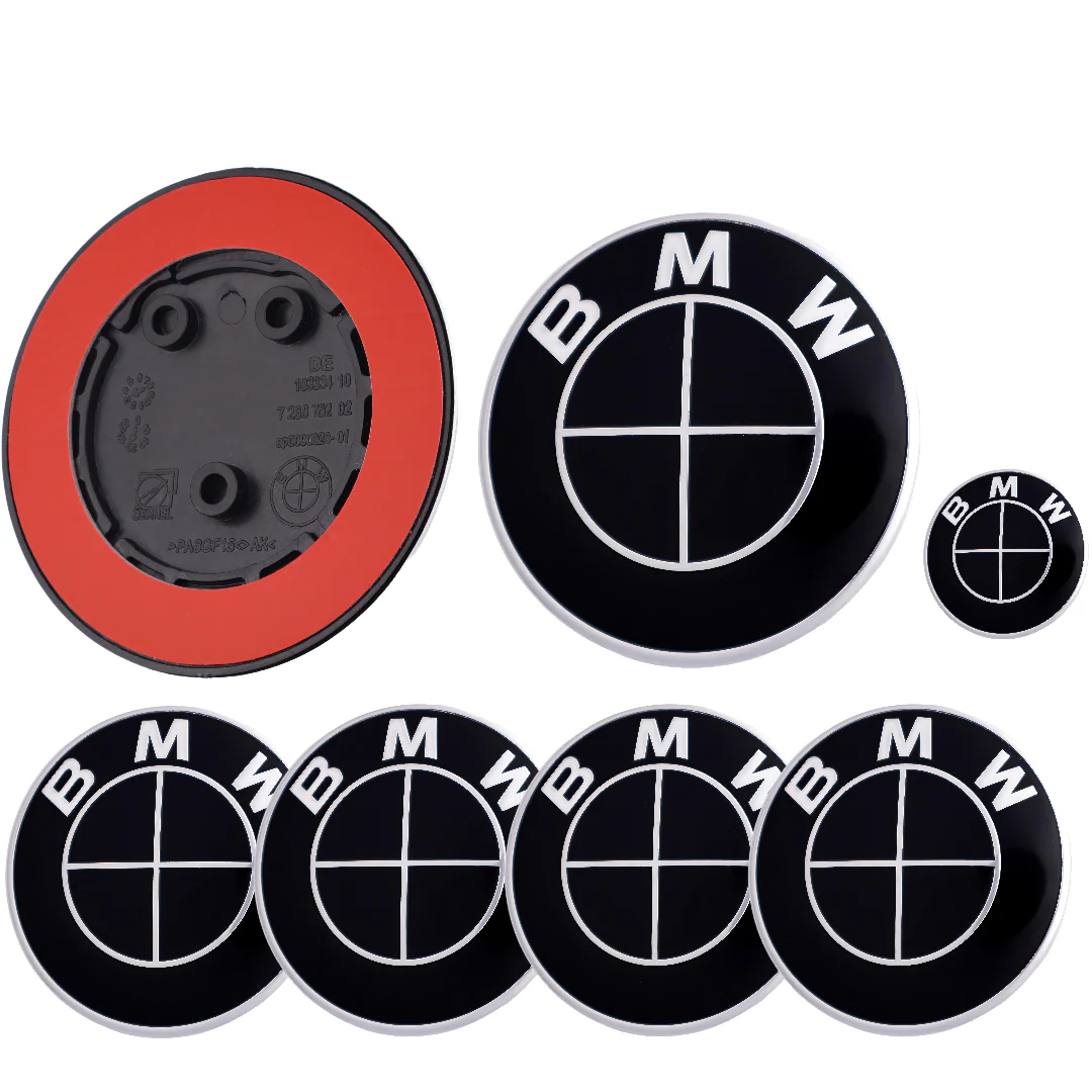 BMW Badge | Full Black – high-quality car emblem, wheel cap, steering wheel badge or accessory from CarluxParts