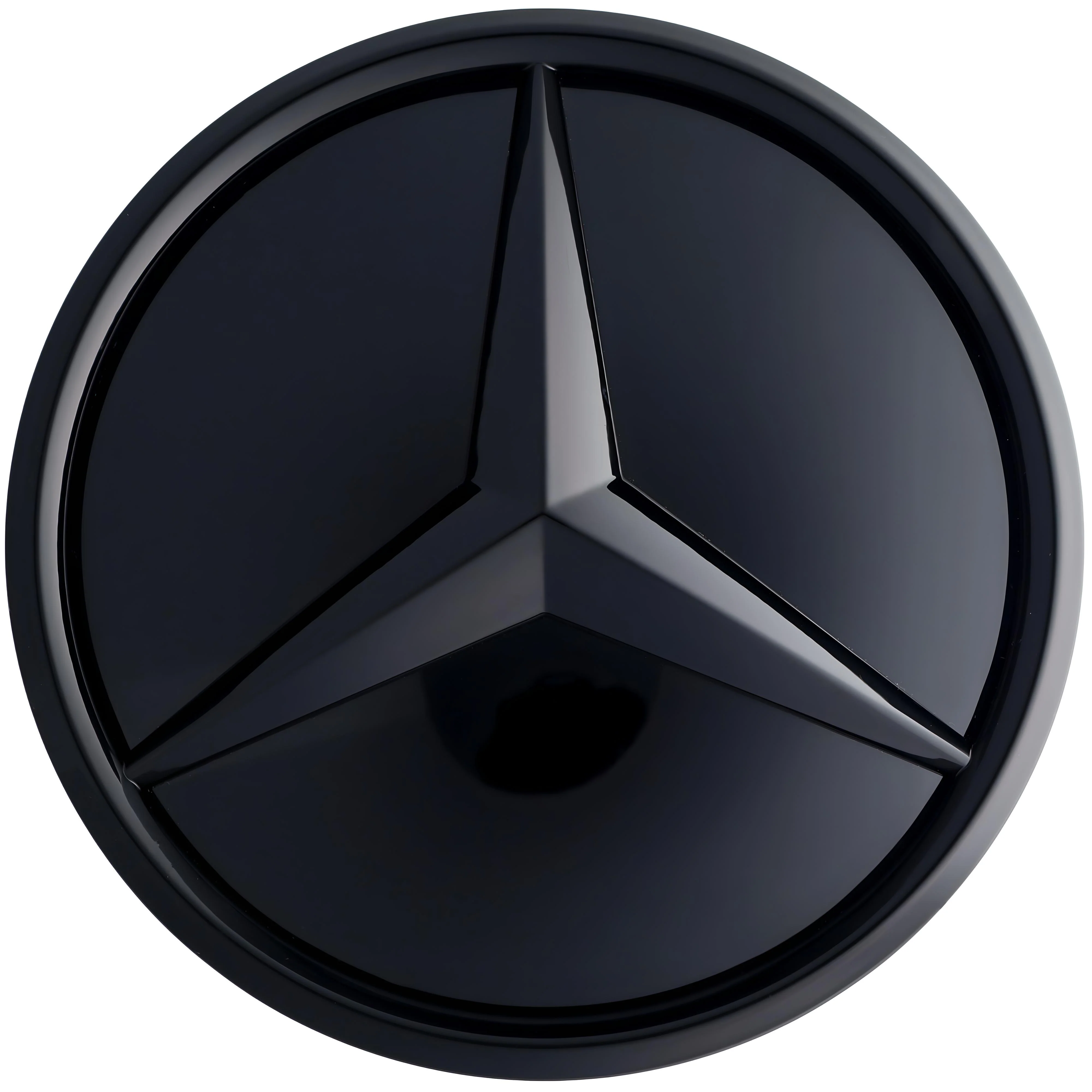 Mercedes Grille Emblem | Gloss Black - Elevated Style – high-quality car emblem, wheel cap, steering wheel badge or accessory from CarluxParts