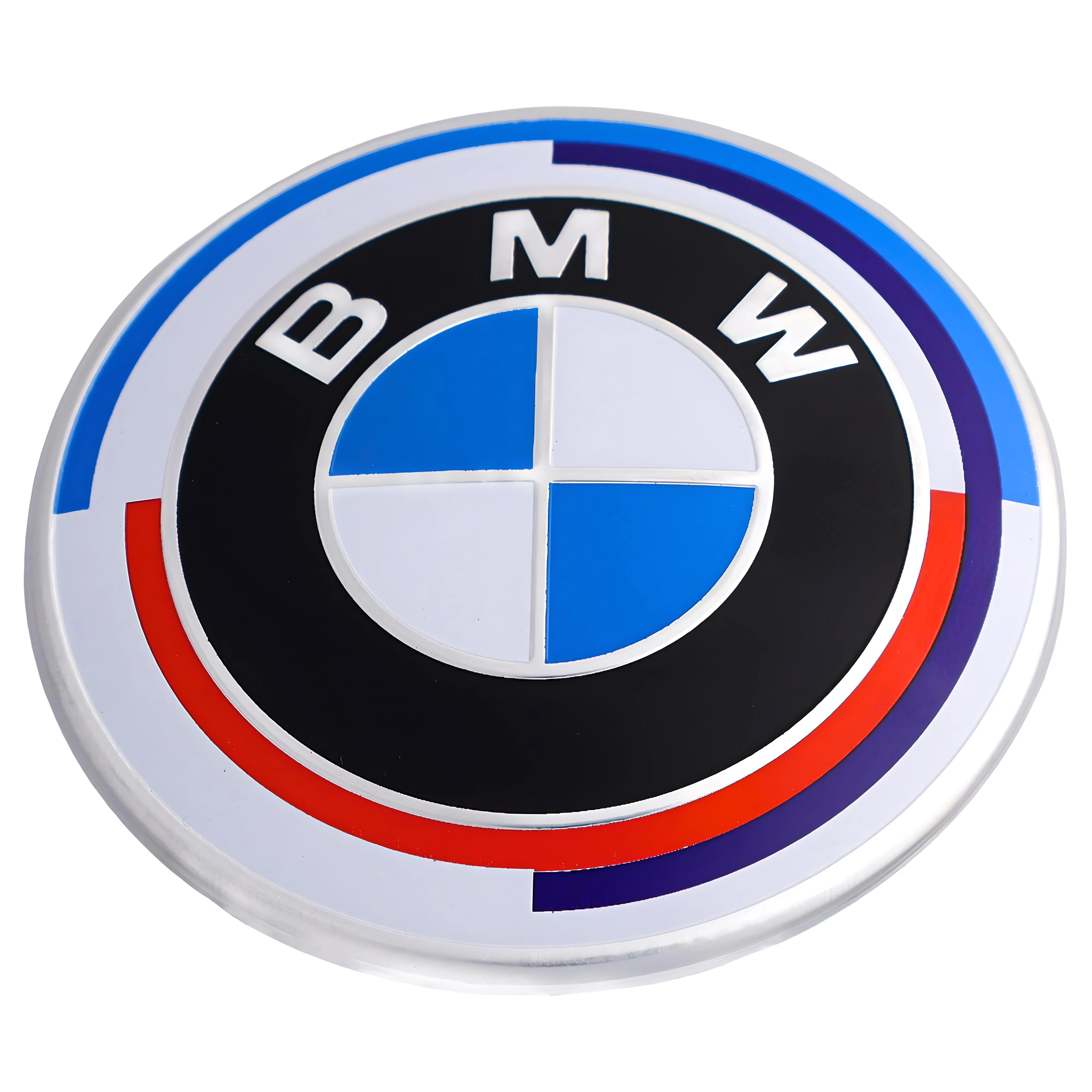 BMW 50th Anniversary Badge – high-quality car emblem, wheel cap, steering wheel badge or accessory from CarluxParts