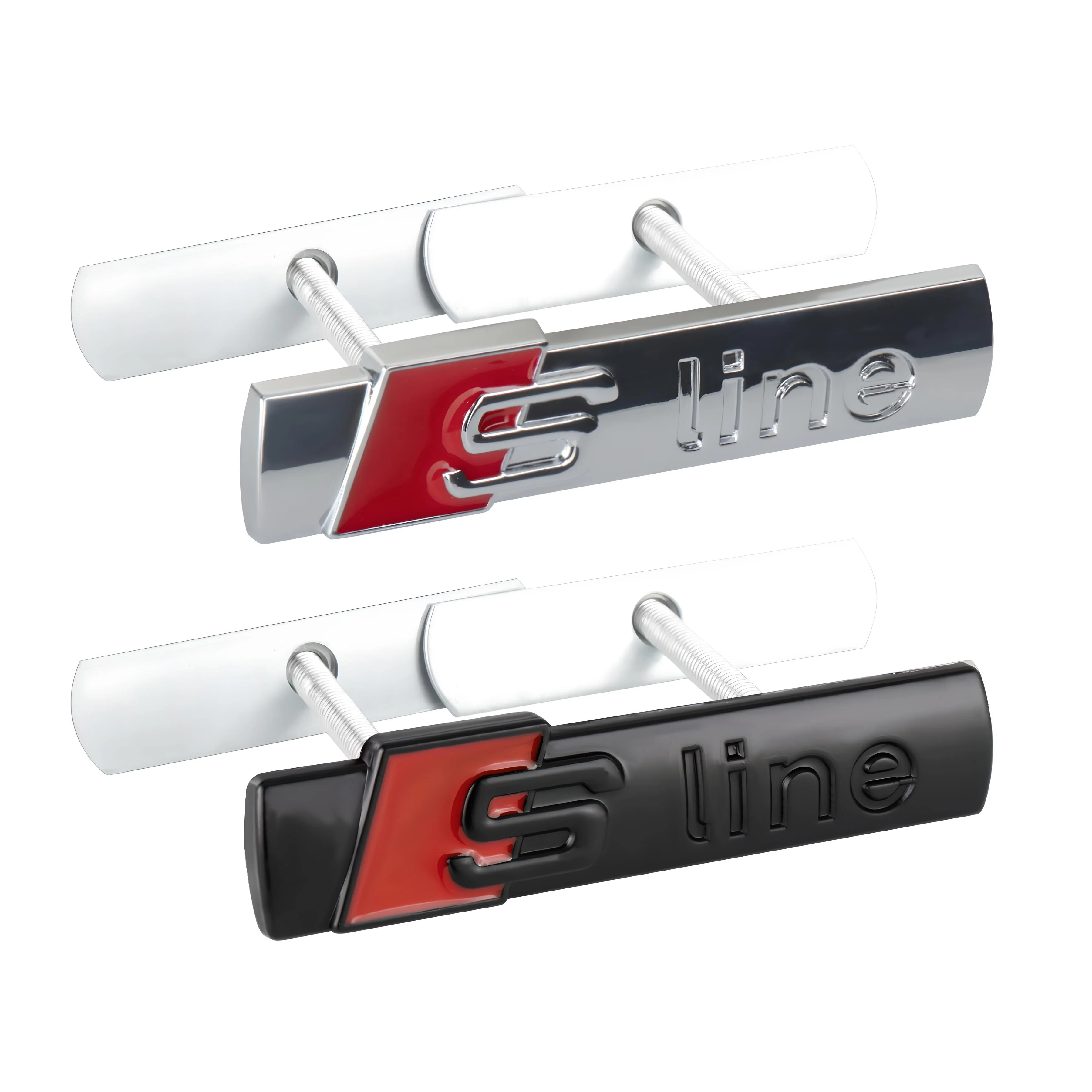 Audi Front Grille Badge | S Line – high-quality car emblem, wheel cap, steering wheel badge or accessory from CarluxParts